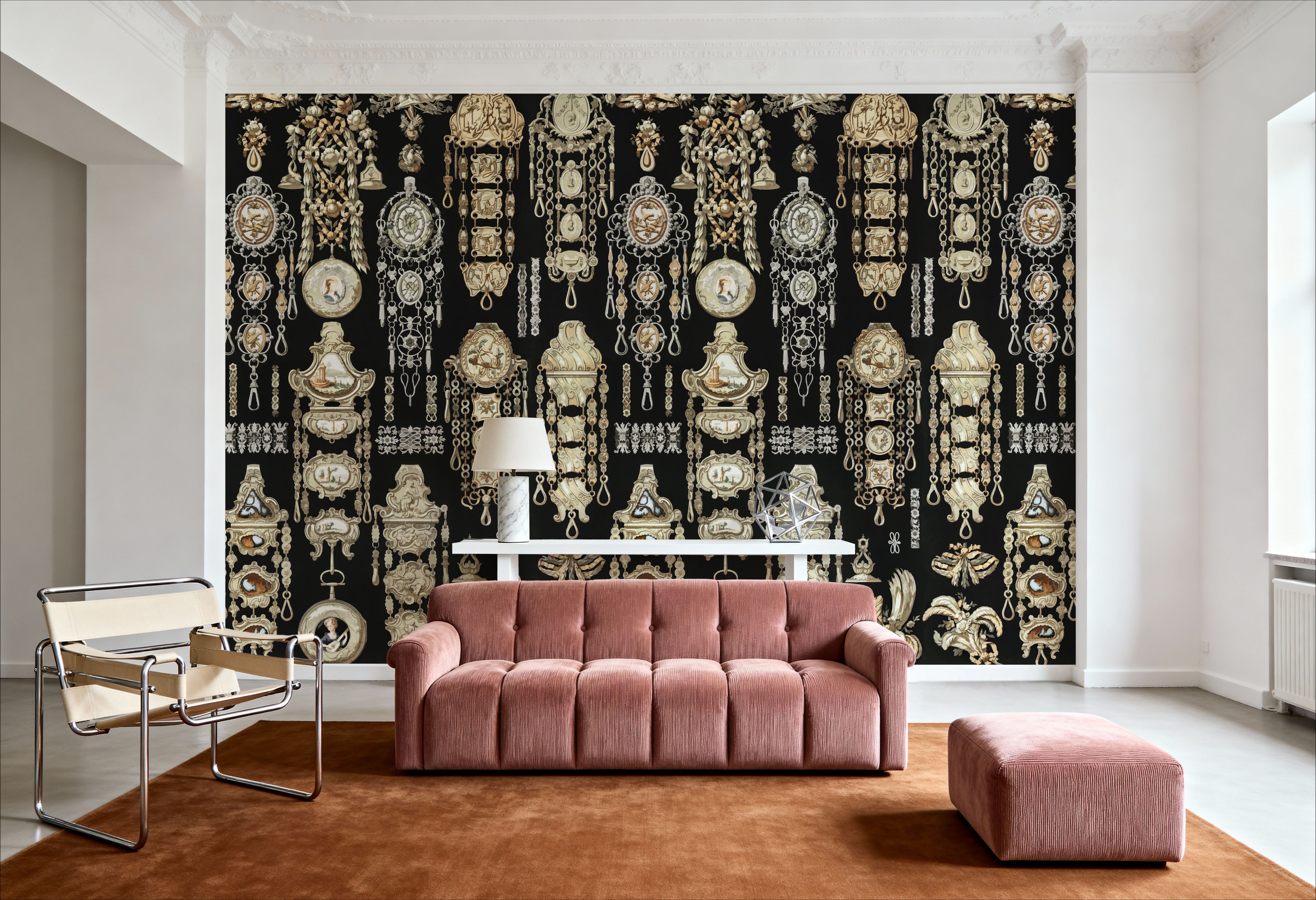 Antique Jewelleries Black, Wallpaper