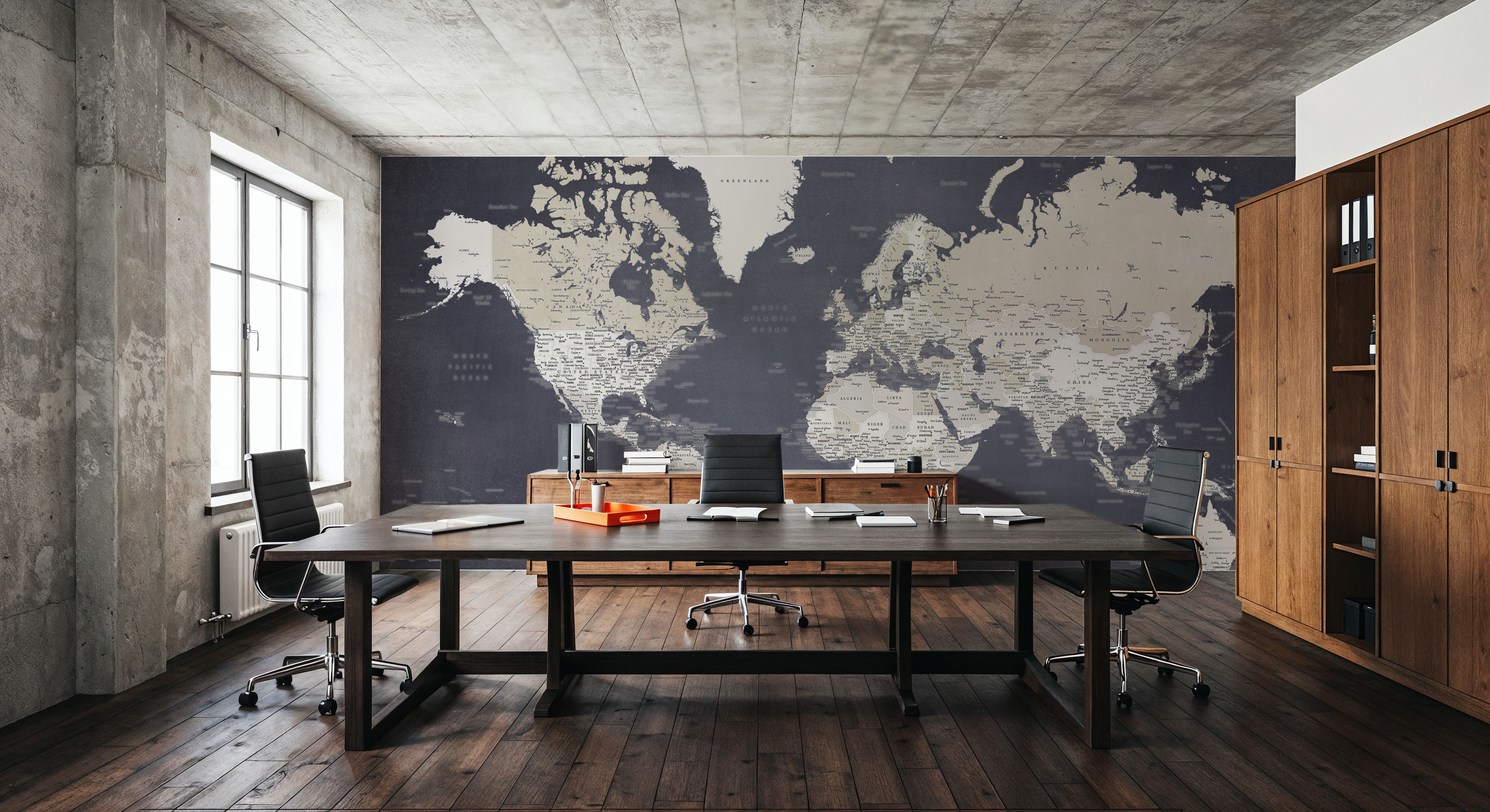 World Map Cities - Glyn