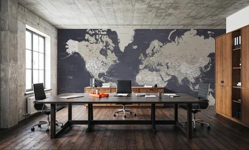 World Map Cities - Glyn