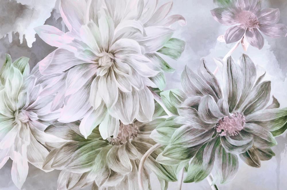 Focus on the Dahlia Light Green