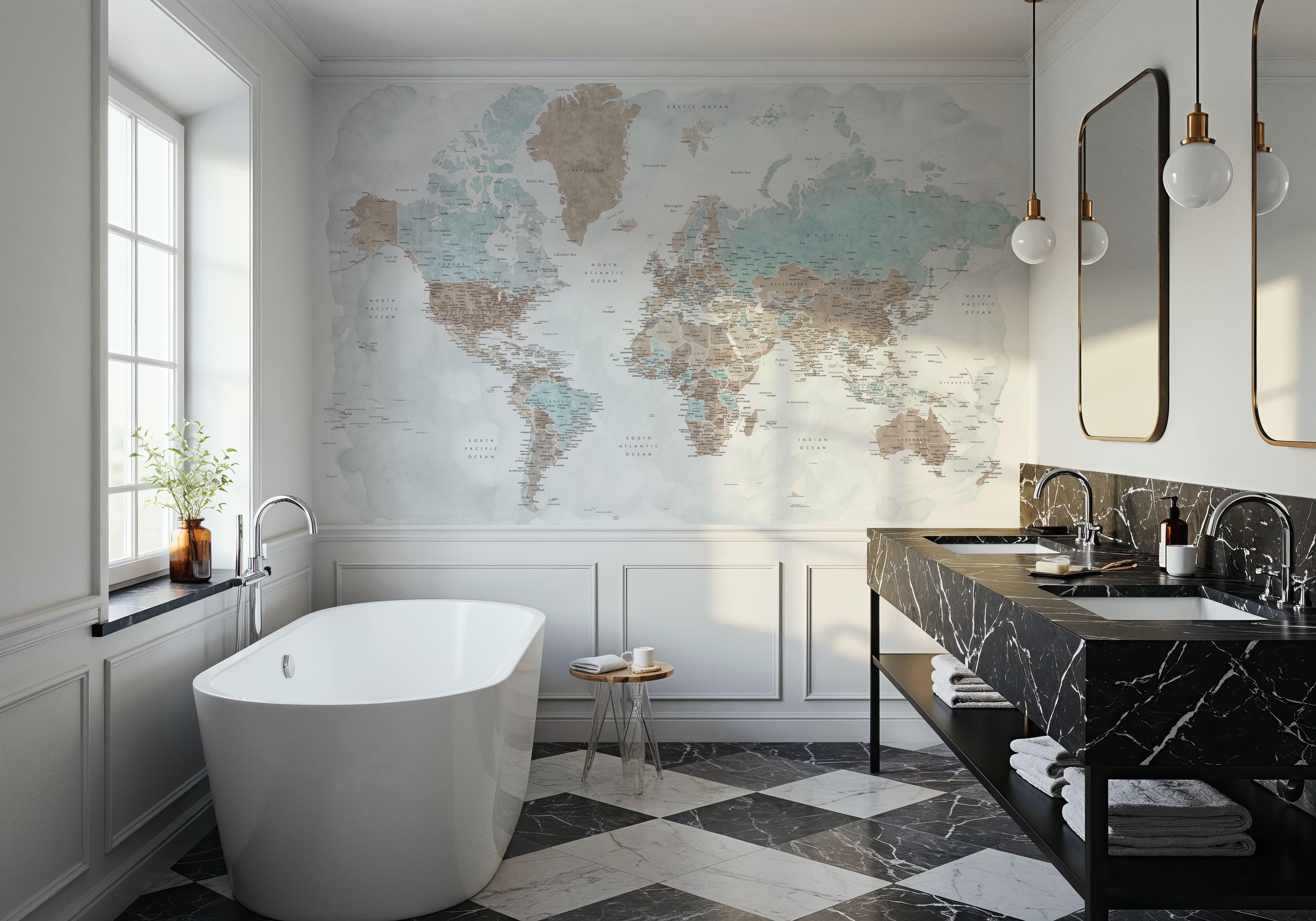 World Map Cities - Colleteh