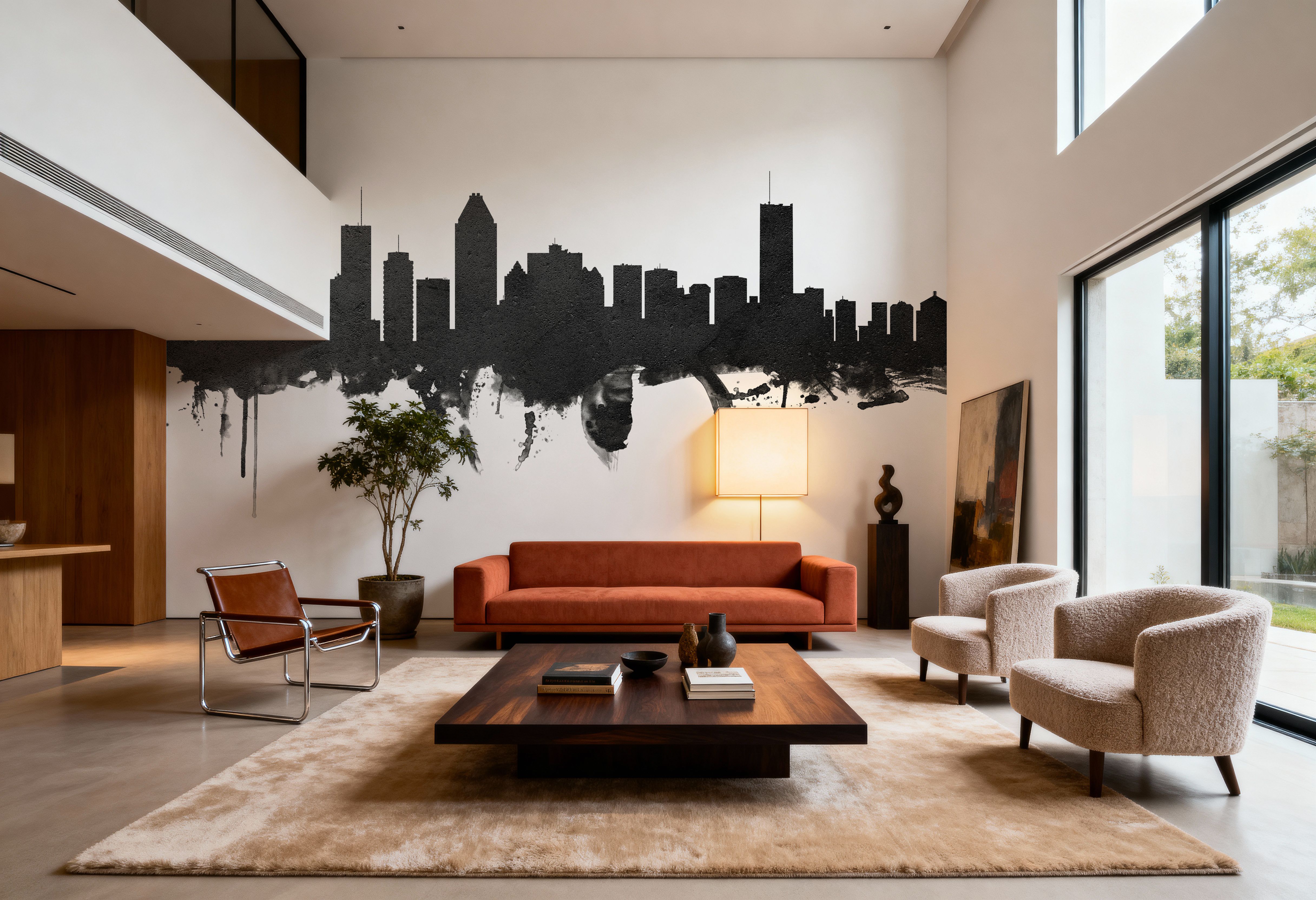 Montreal Canada Skyline Black & White