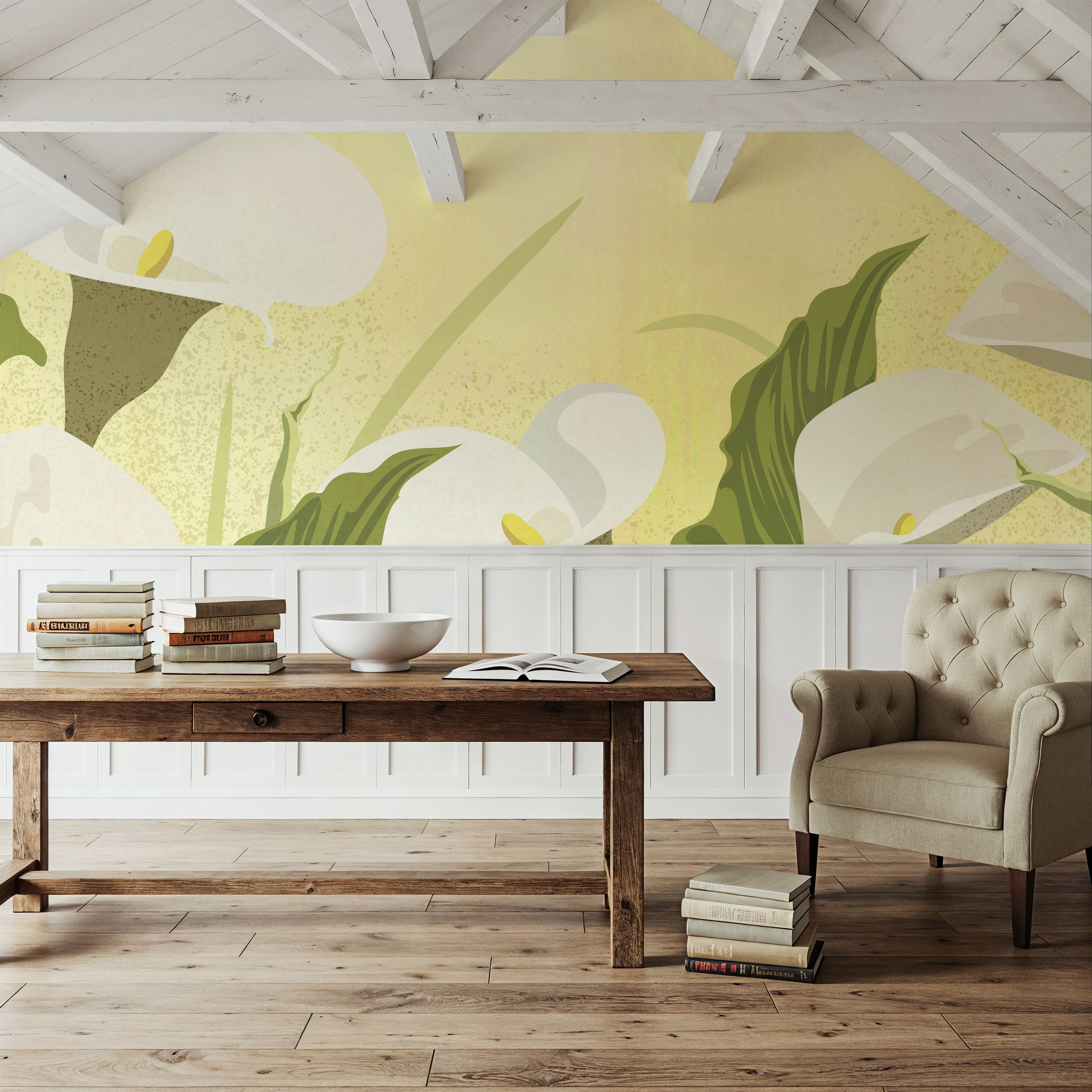 Cala Lily, Yellow Wash