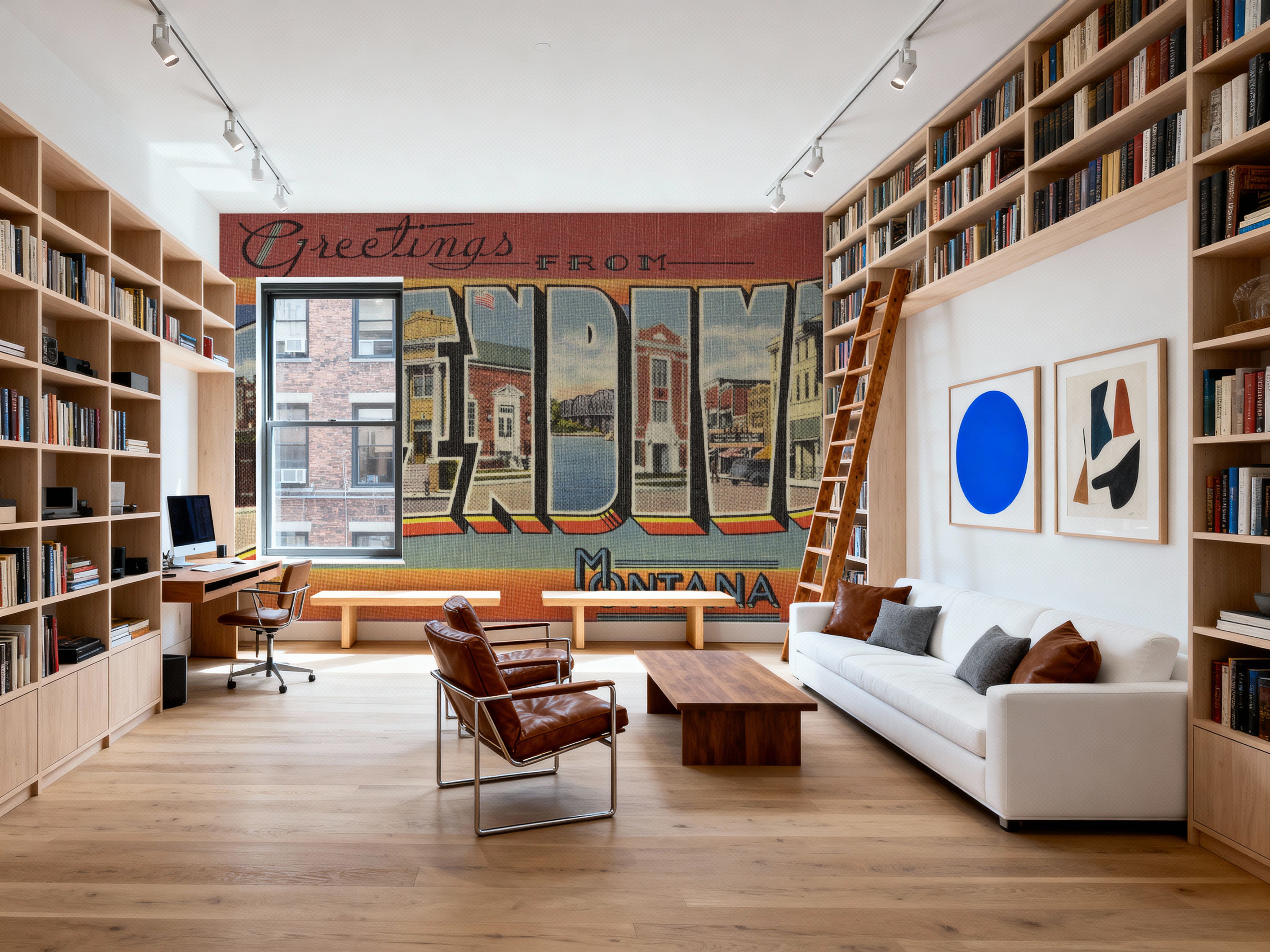 Greetings from Glendive - Screenprint Postcard