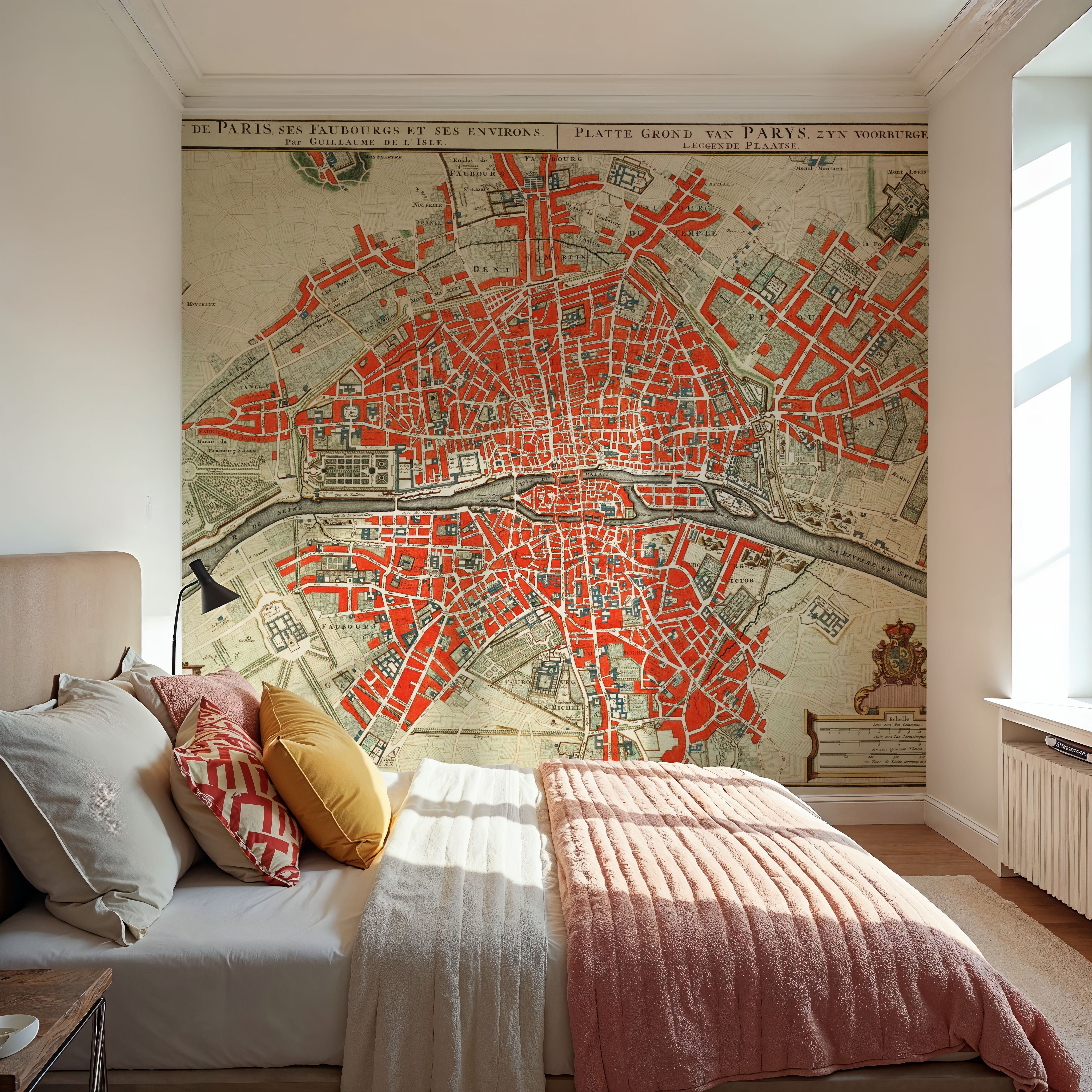 Paris Map 1700s
