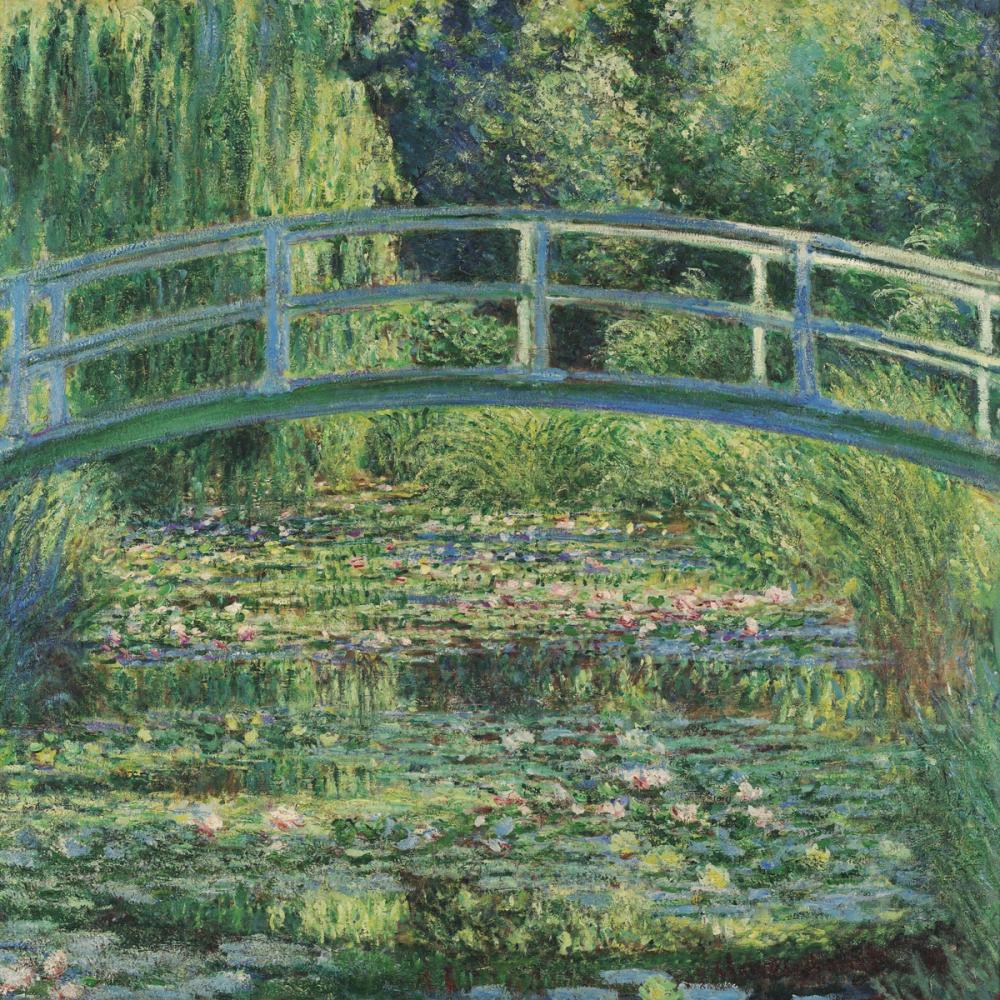 Water Lilies and Japanese Bridge