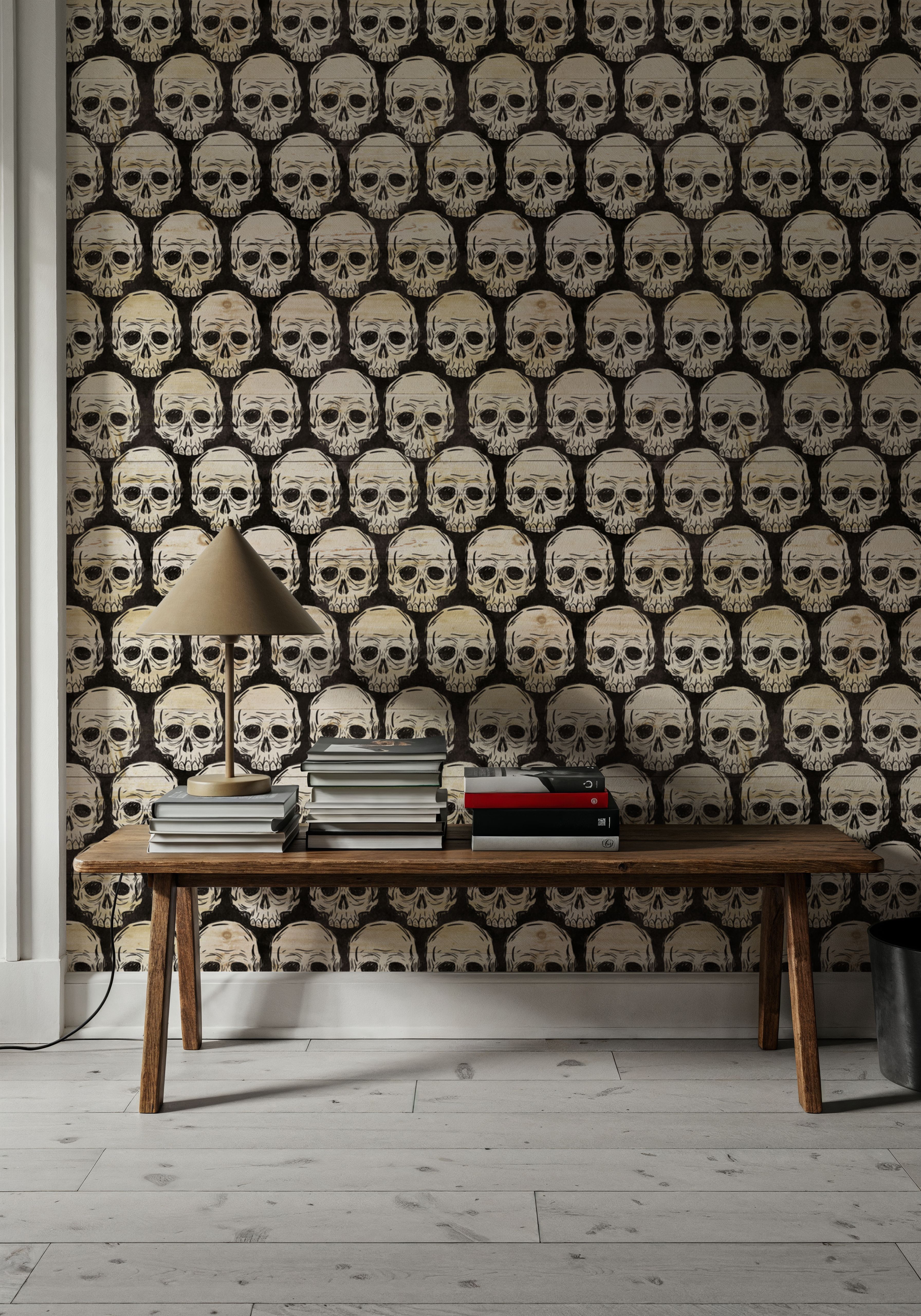 Skulls Everywhere White