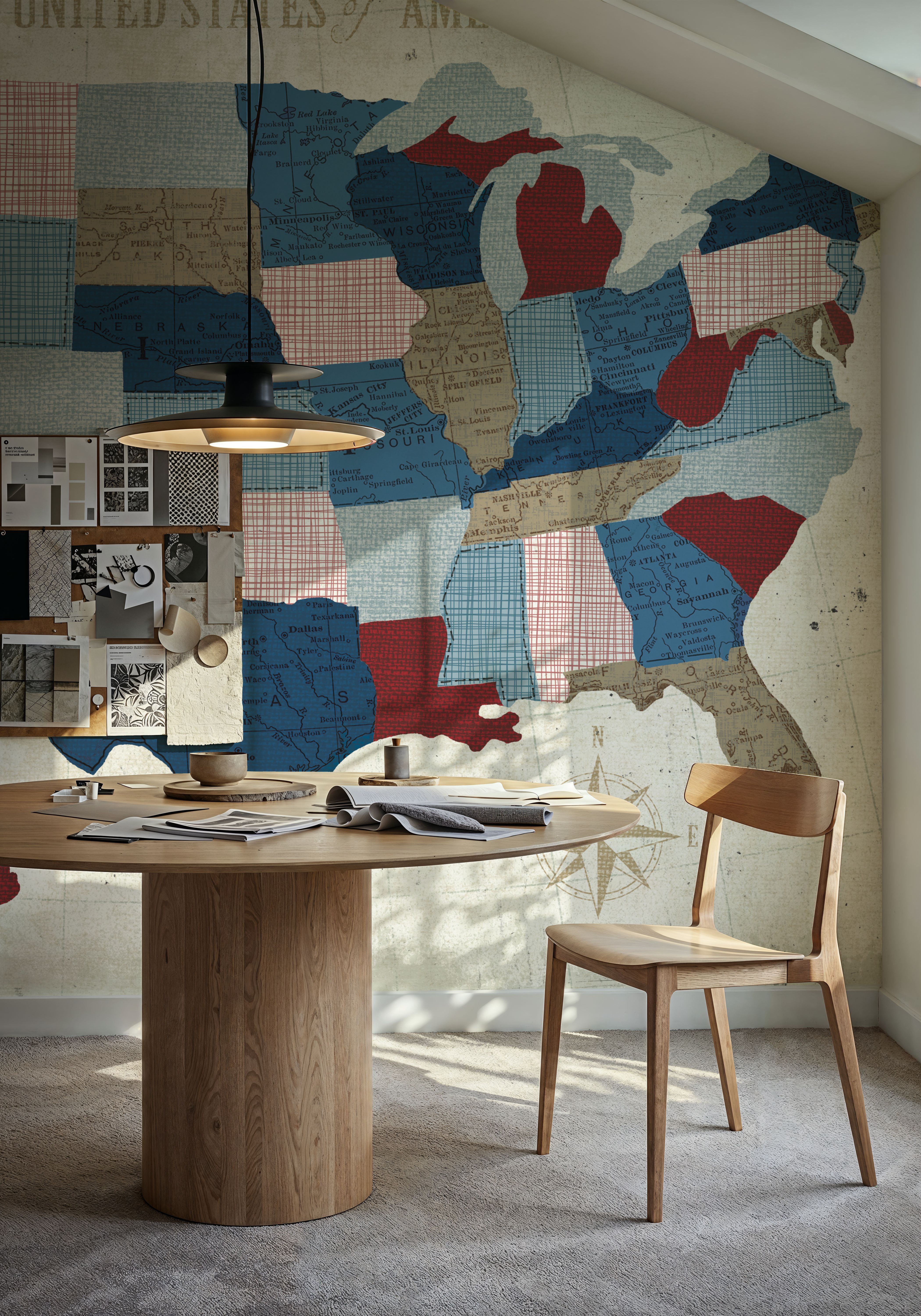 USA Modern Vintage Blue