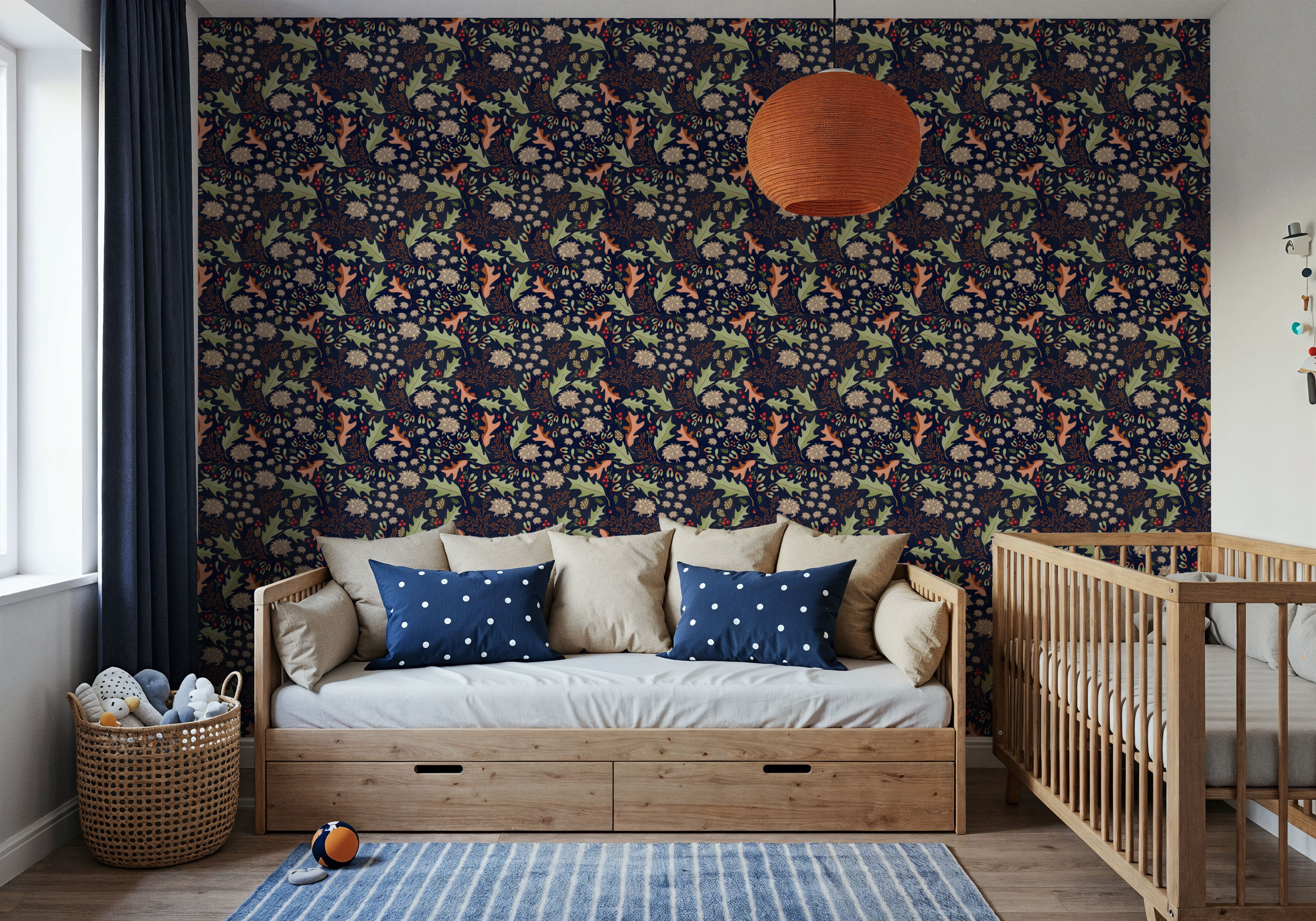 Autumn Hedgehogs, Navy