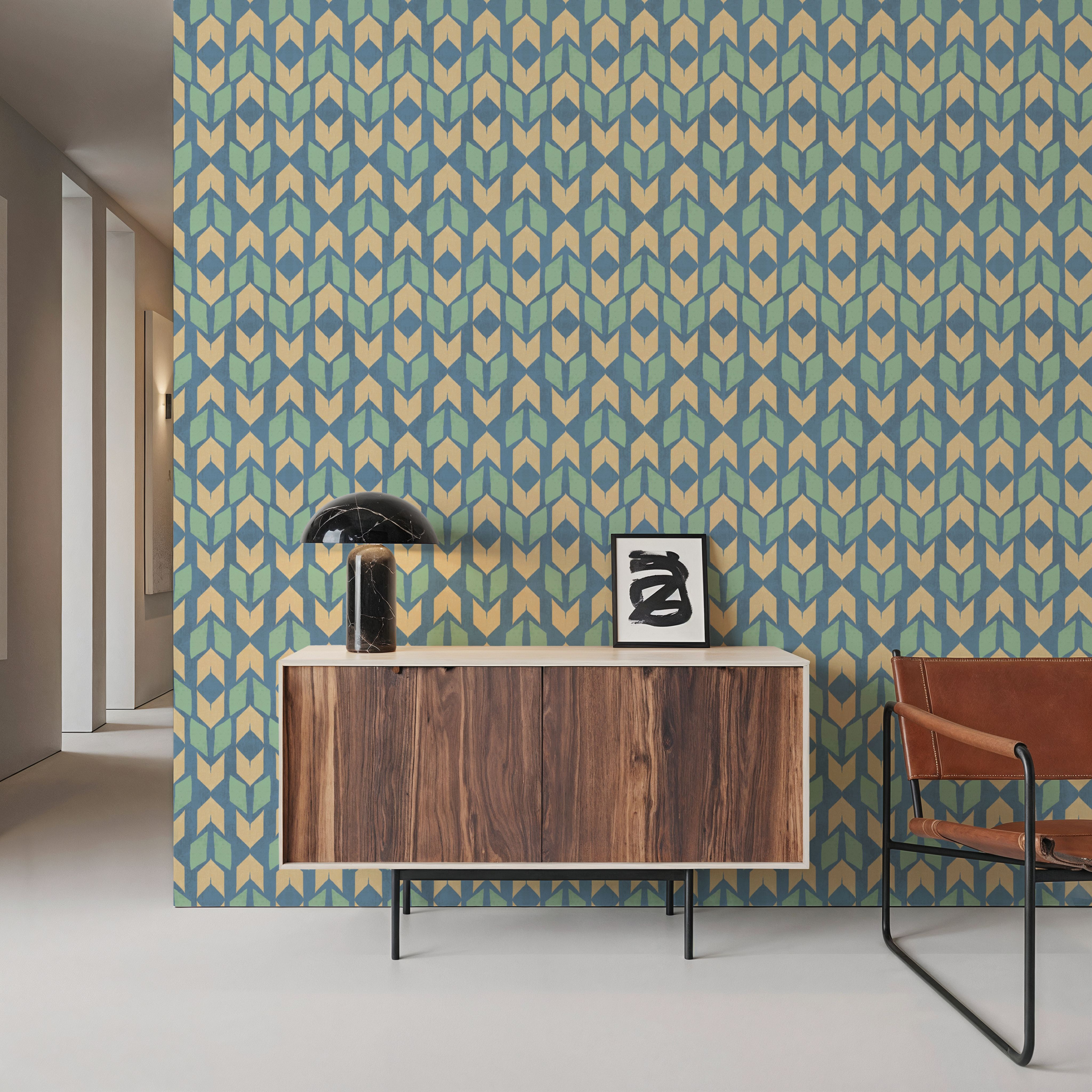 Outdoor Arrows Yellow on Blue