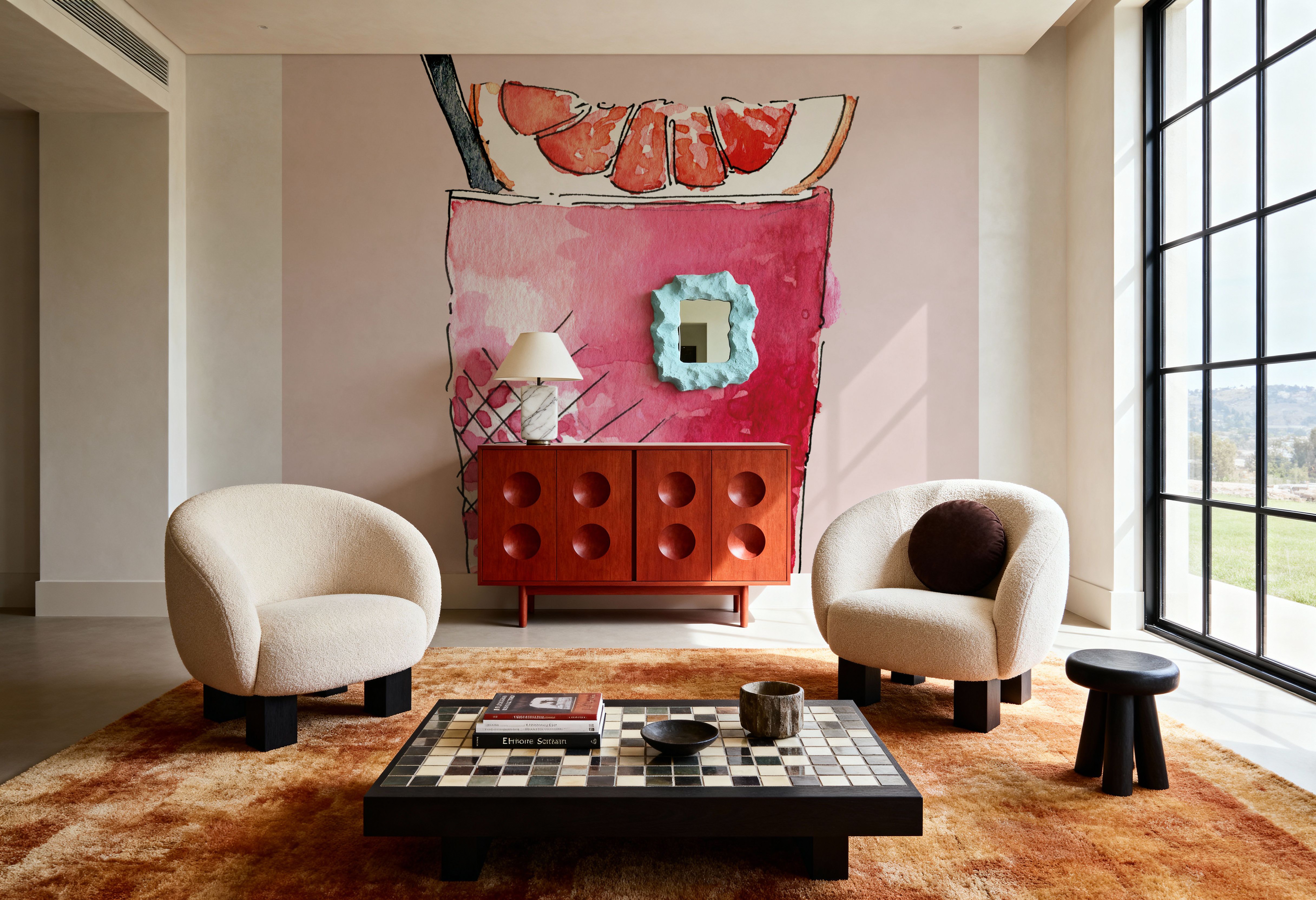 Negroni, Papier peint