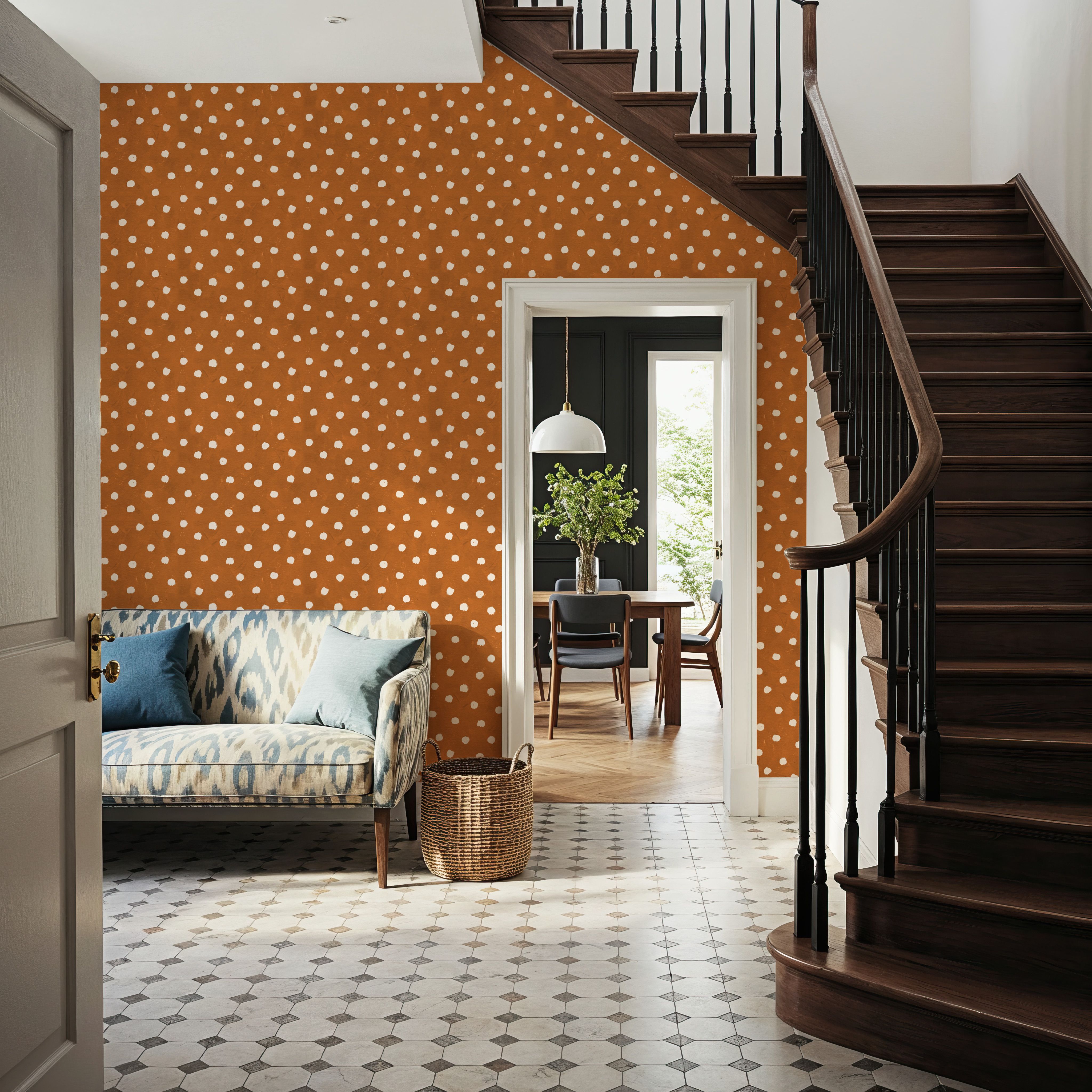 Autumn Dots Light Brown