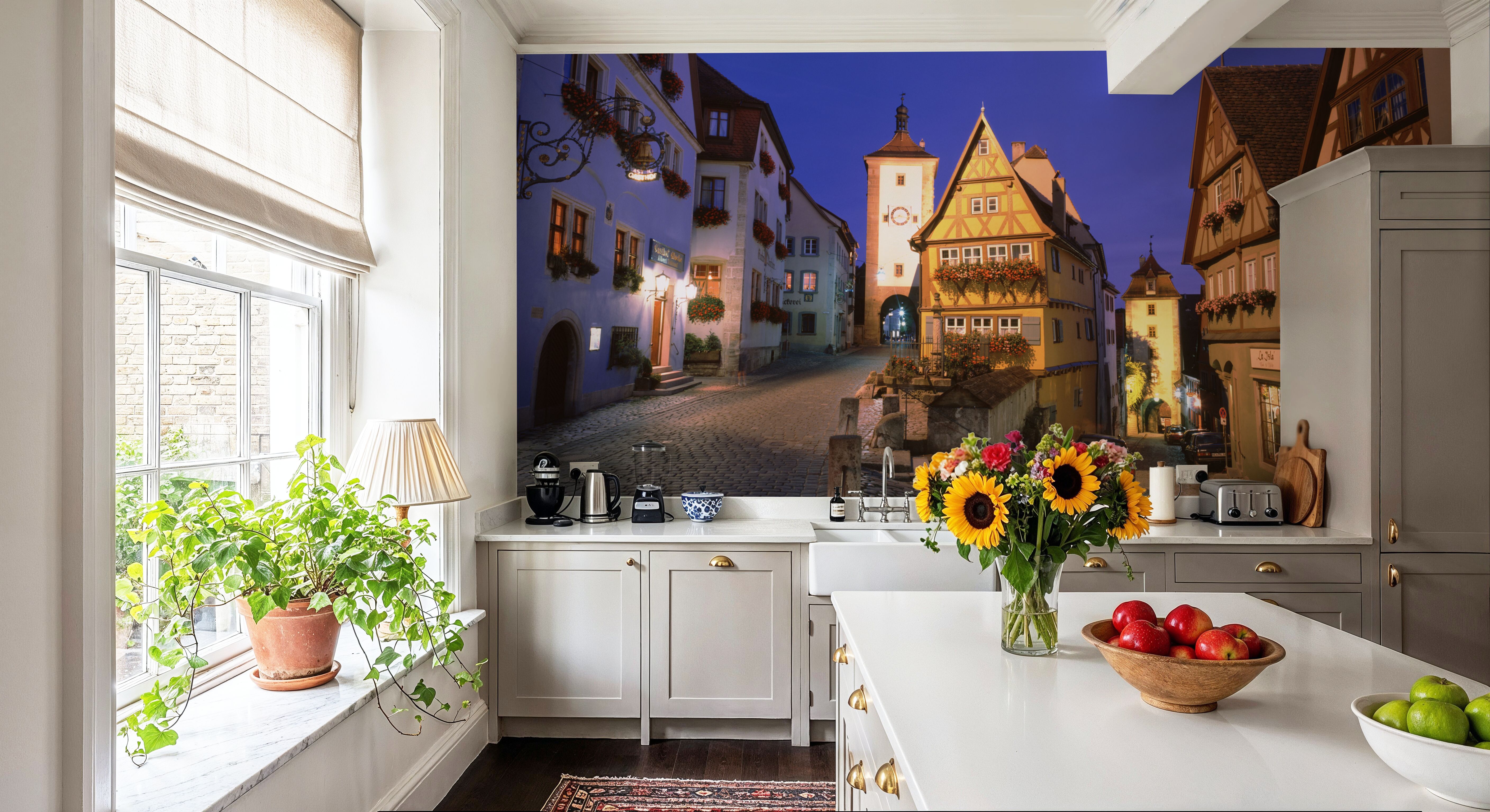 Medieval Twilight Alley, Wallpaper