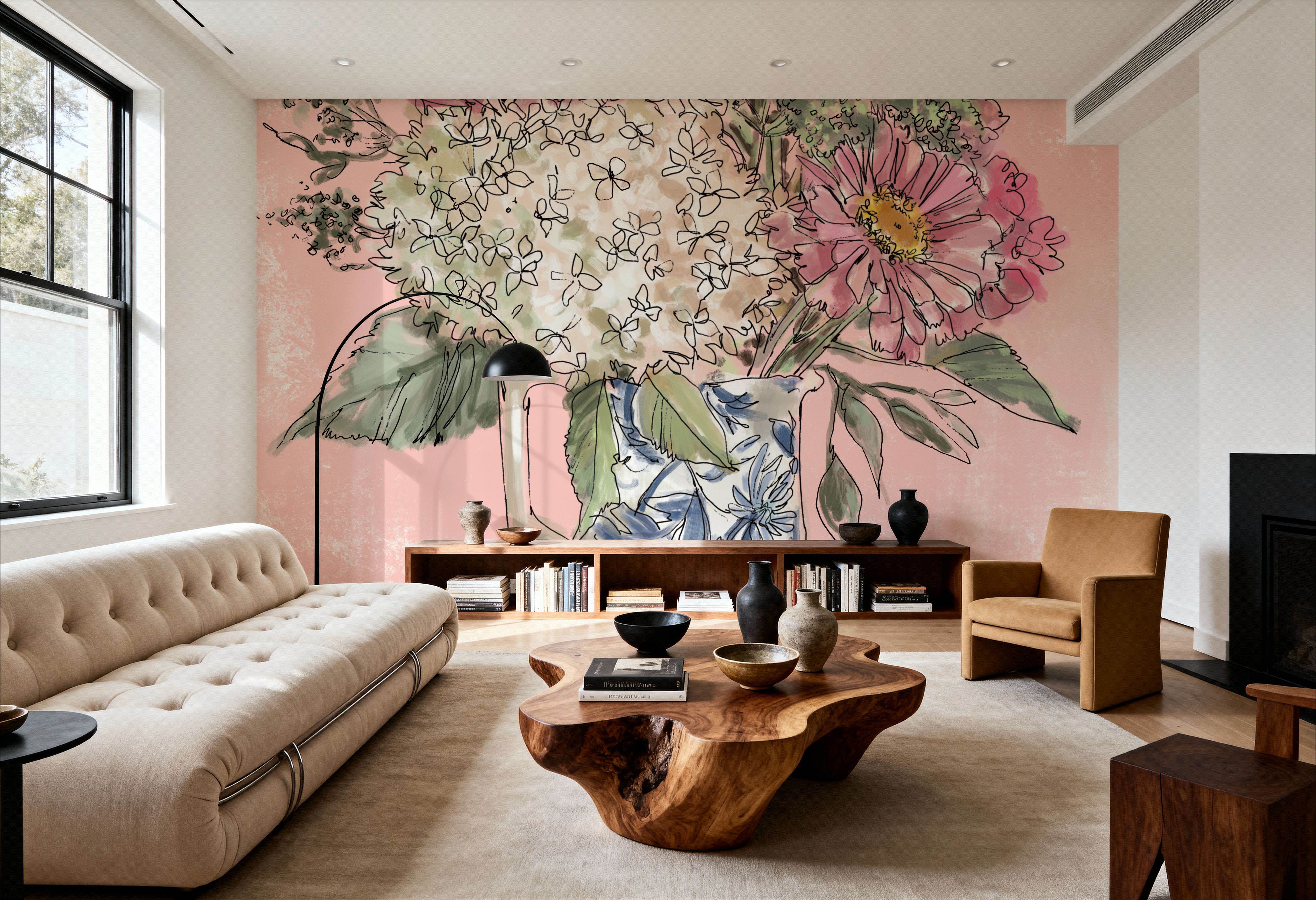 Hydrangea in Pitcher, Papier peint