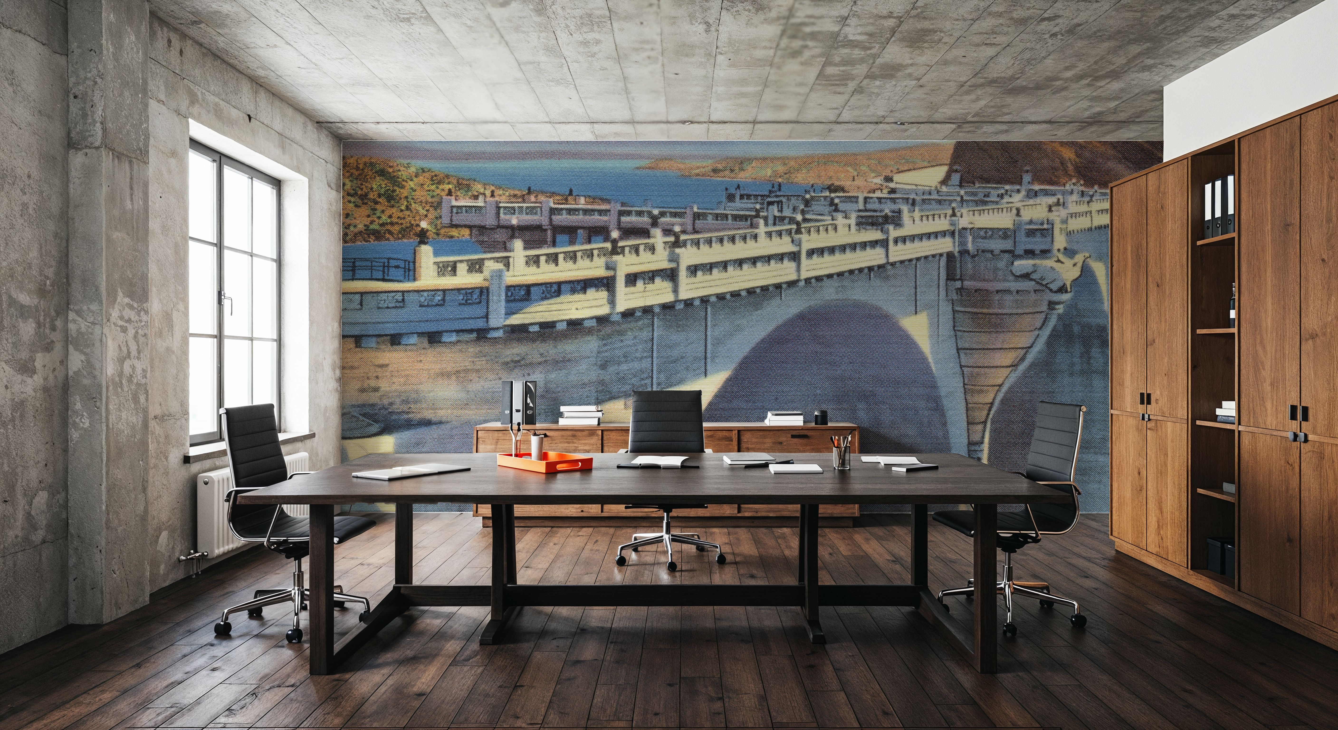 Greetings from teh Dam - Screenprint Postcard