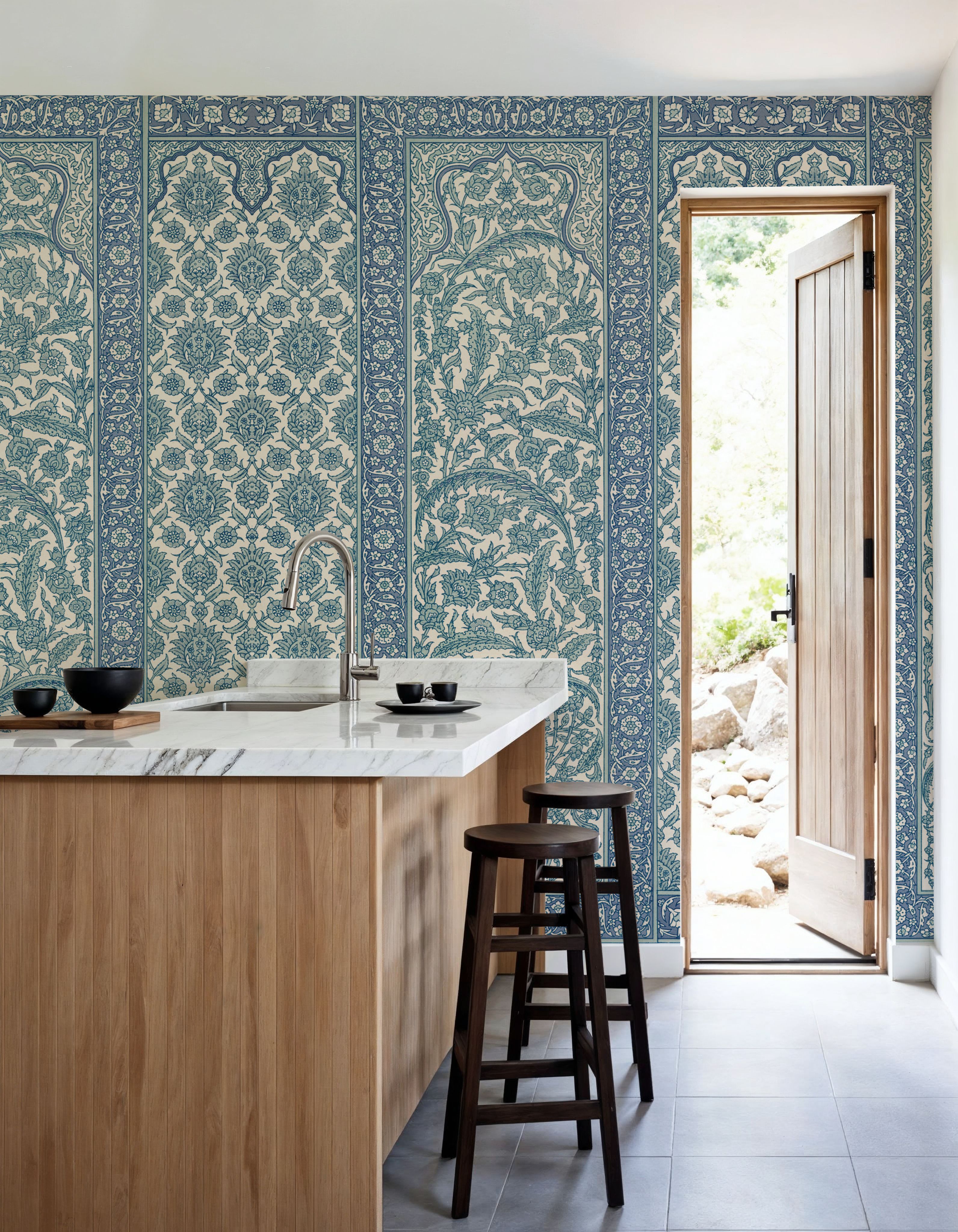 Riad Ornaments, Seafoam