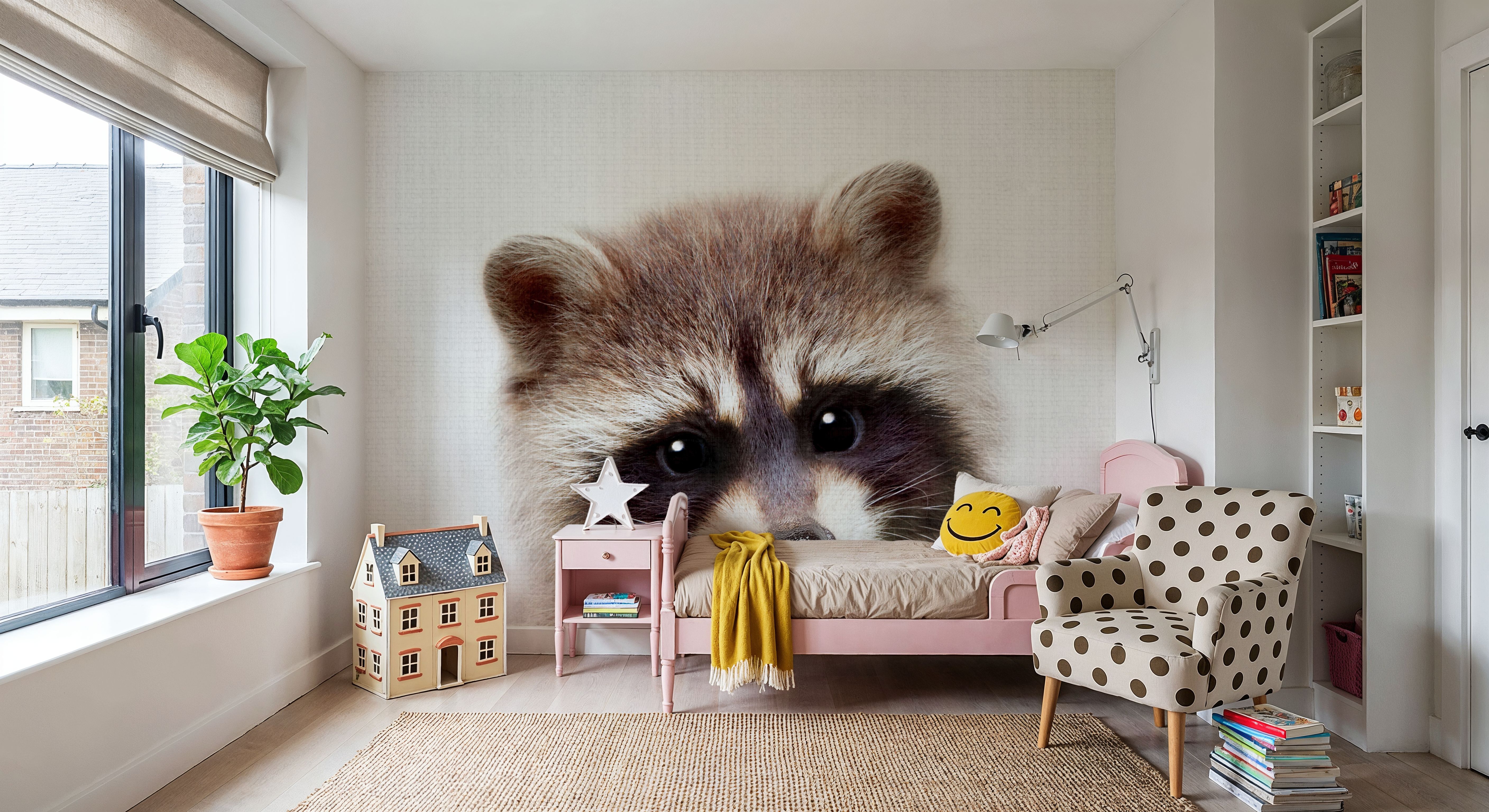 Peekaboo Raccoon