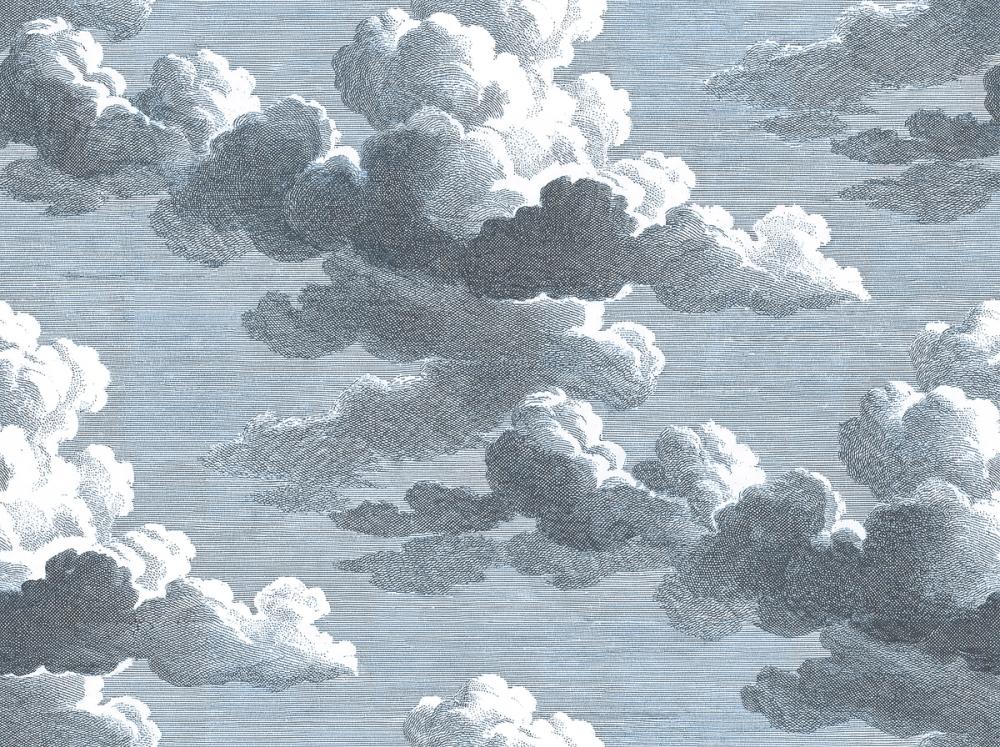 Intaglio Clouds, Ink Blue