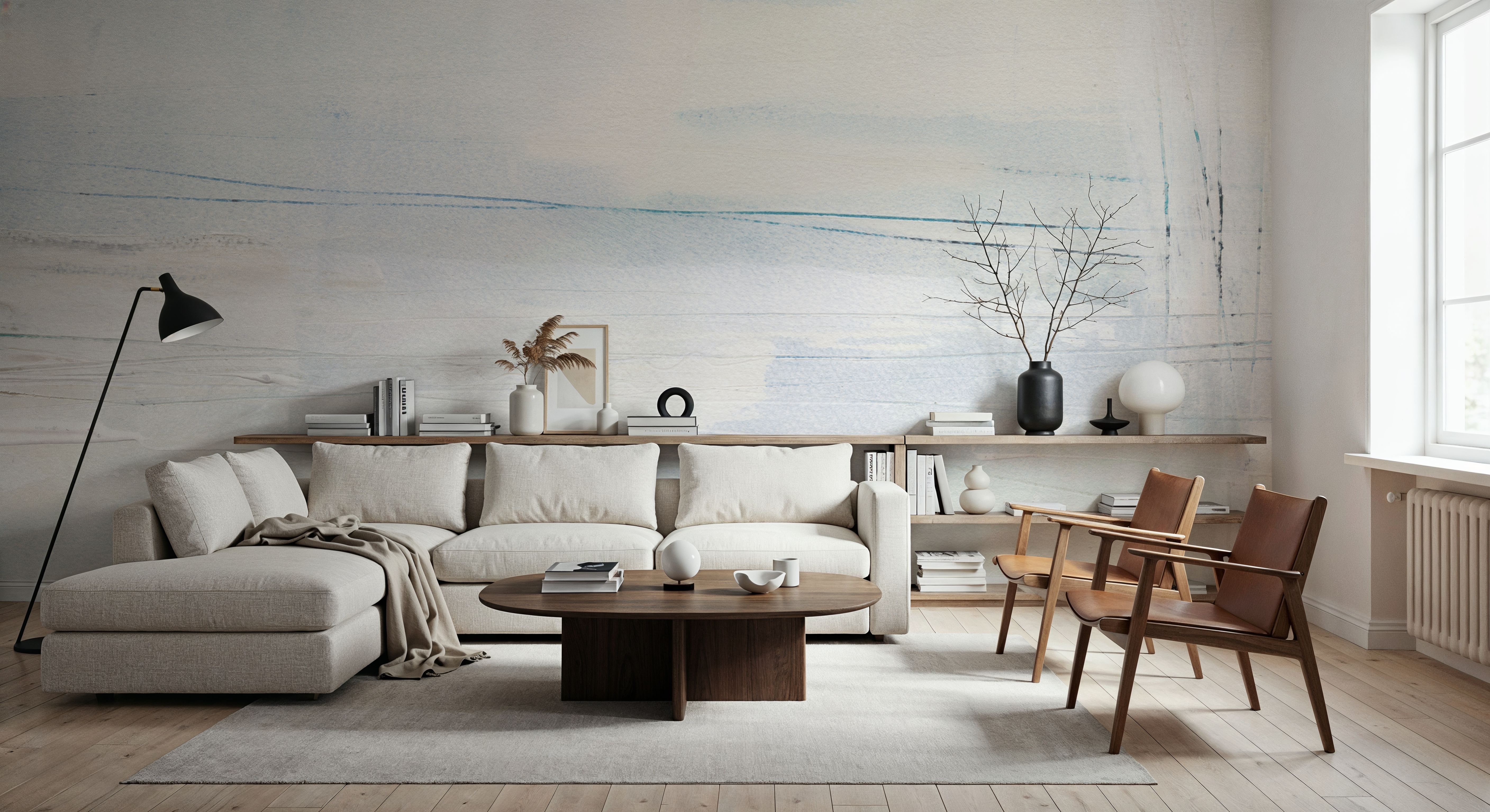 Incised Blue, Carte da parati