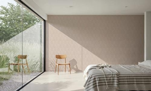 Brushstroke Fan Scallop, Blush