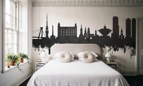 Bratislava Slovakia Skyline Black & White