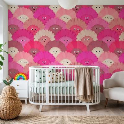 Cute Pink Flower Faces