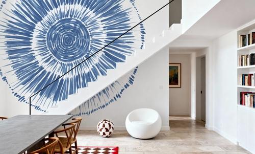 Coastal Block Print I Blue