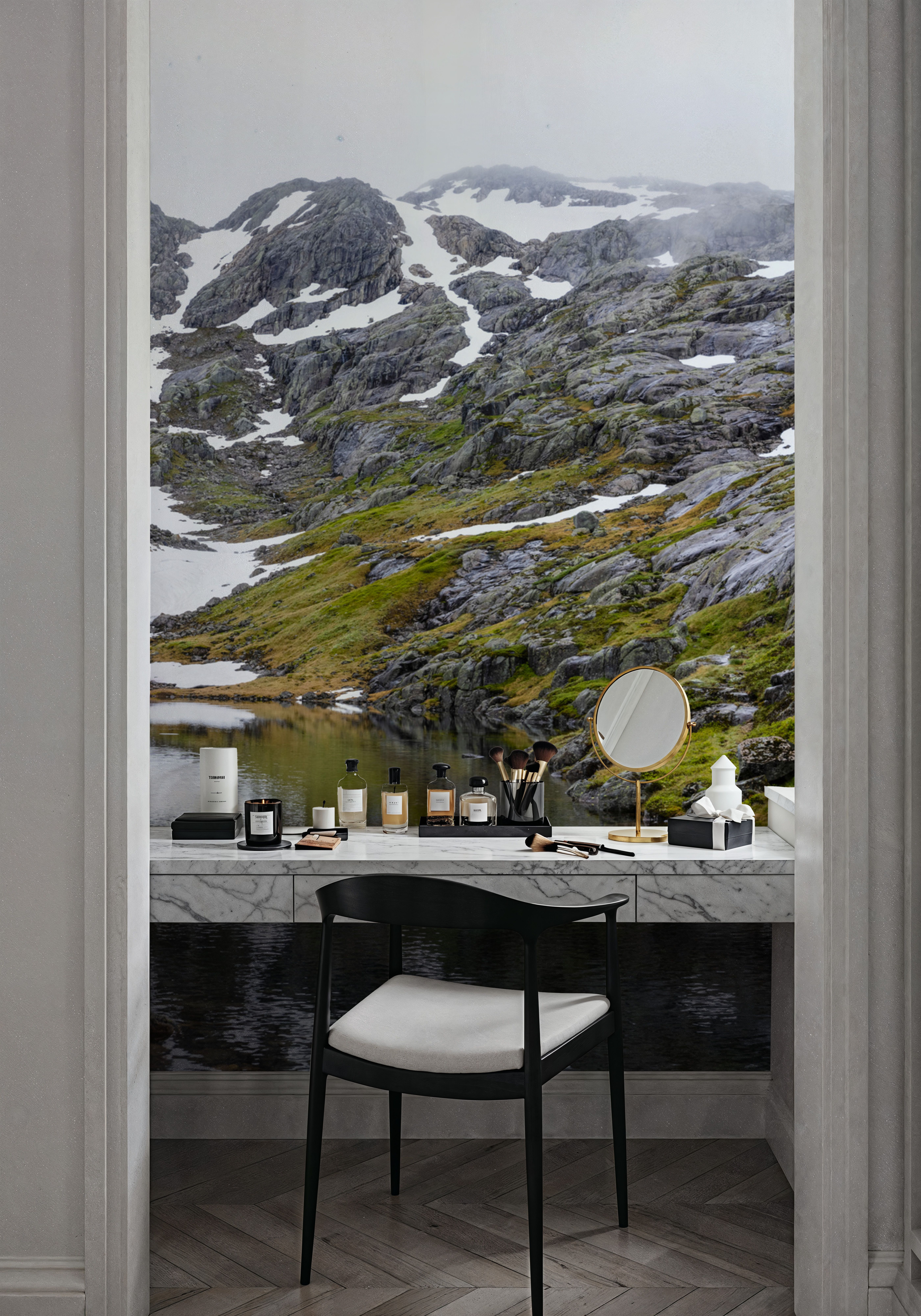 Mountain Stream Reflection