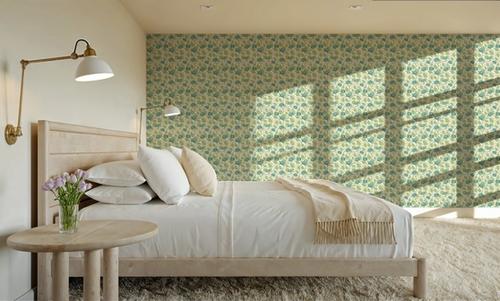 Hydrangea Trellis, Teal