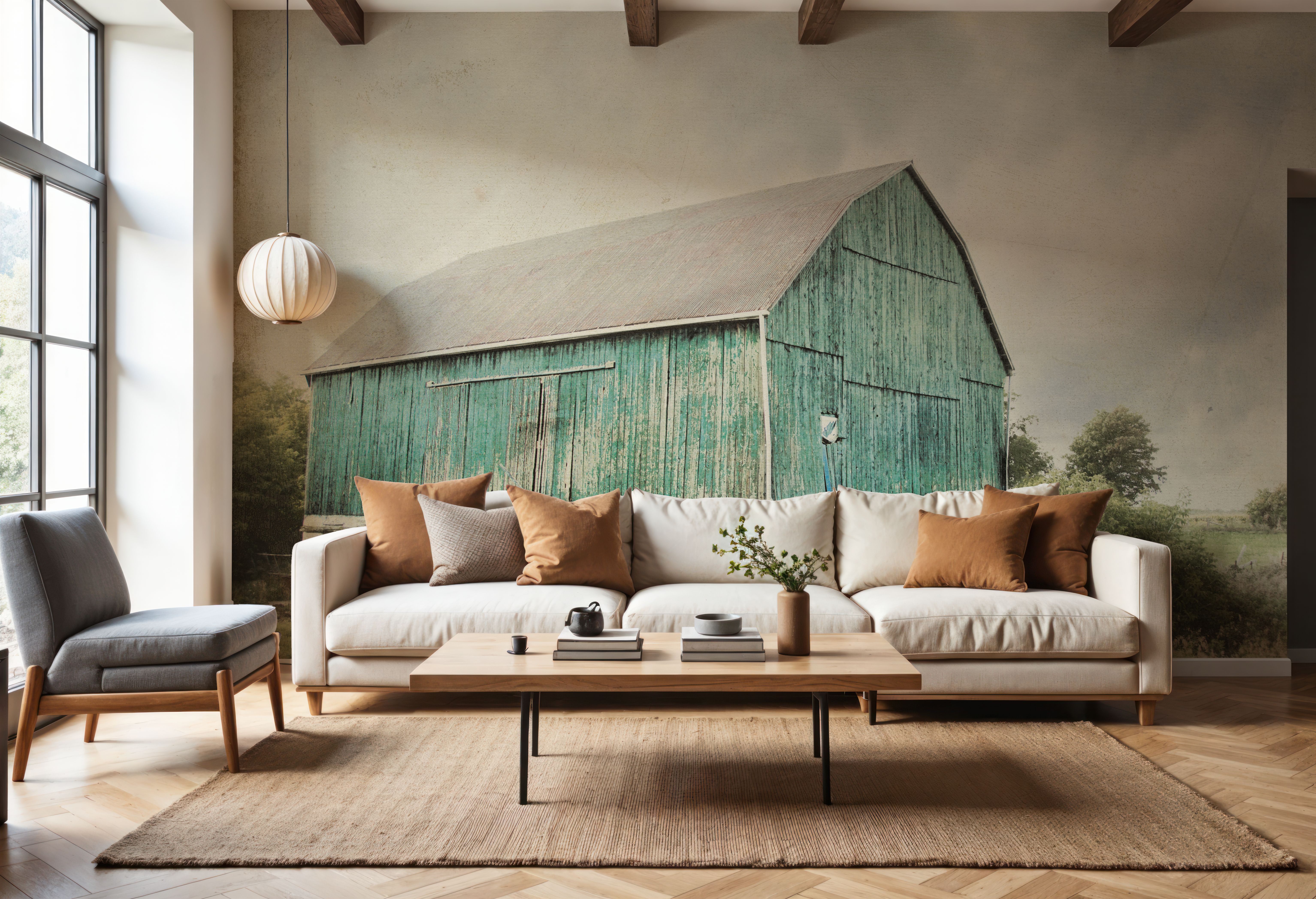 Late Summer Barn I Crop Vintage