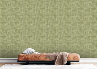 Mottled Linen Effect, Olive Green
