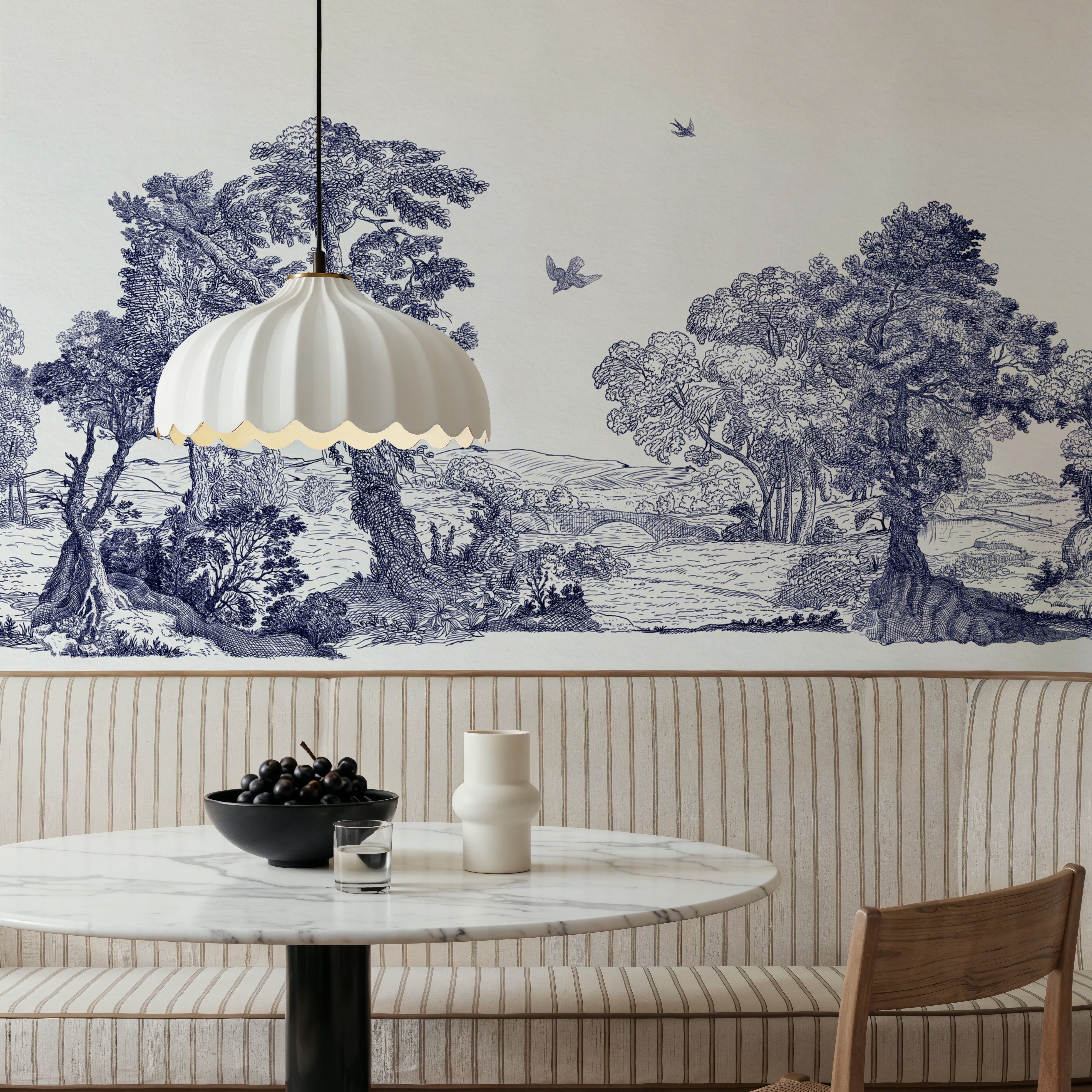 French Landscape, Indigo