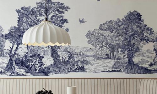 French Landscape, Indigo
