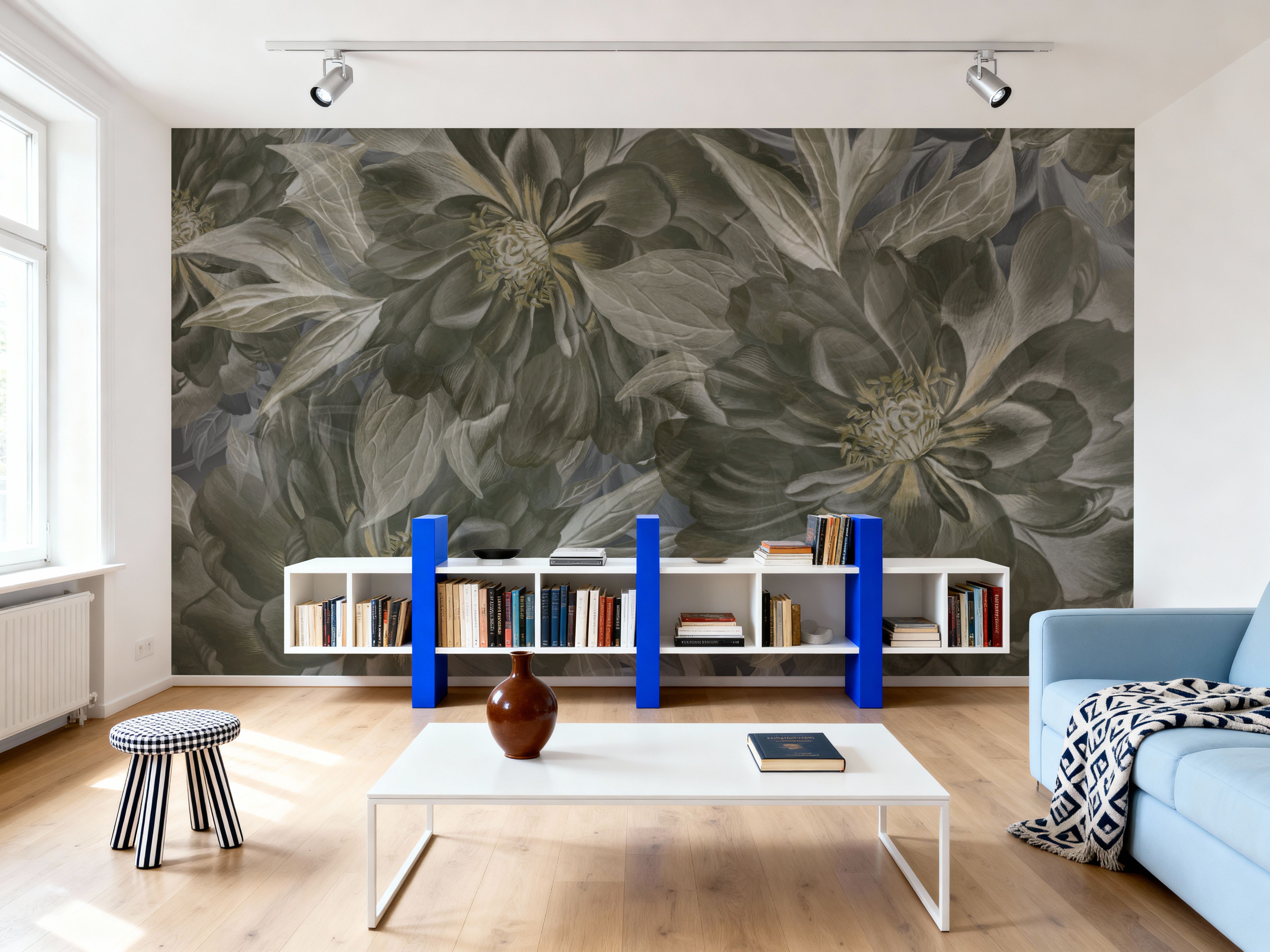 Peony Study - Seaweed and Stone