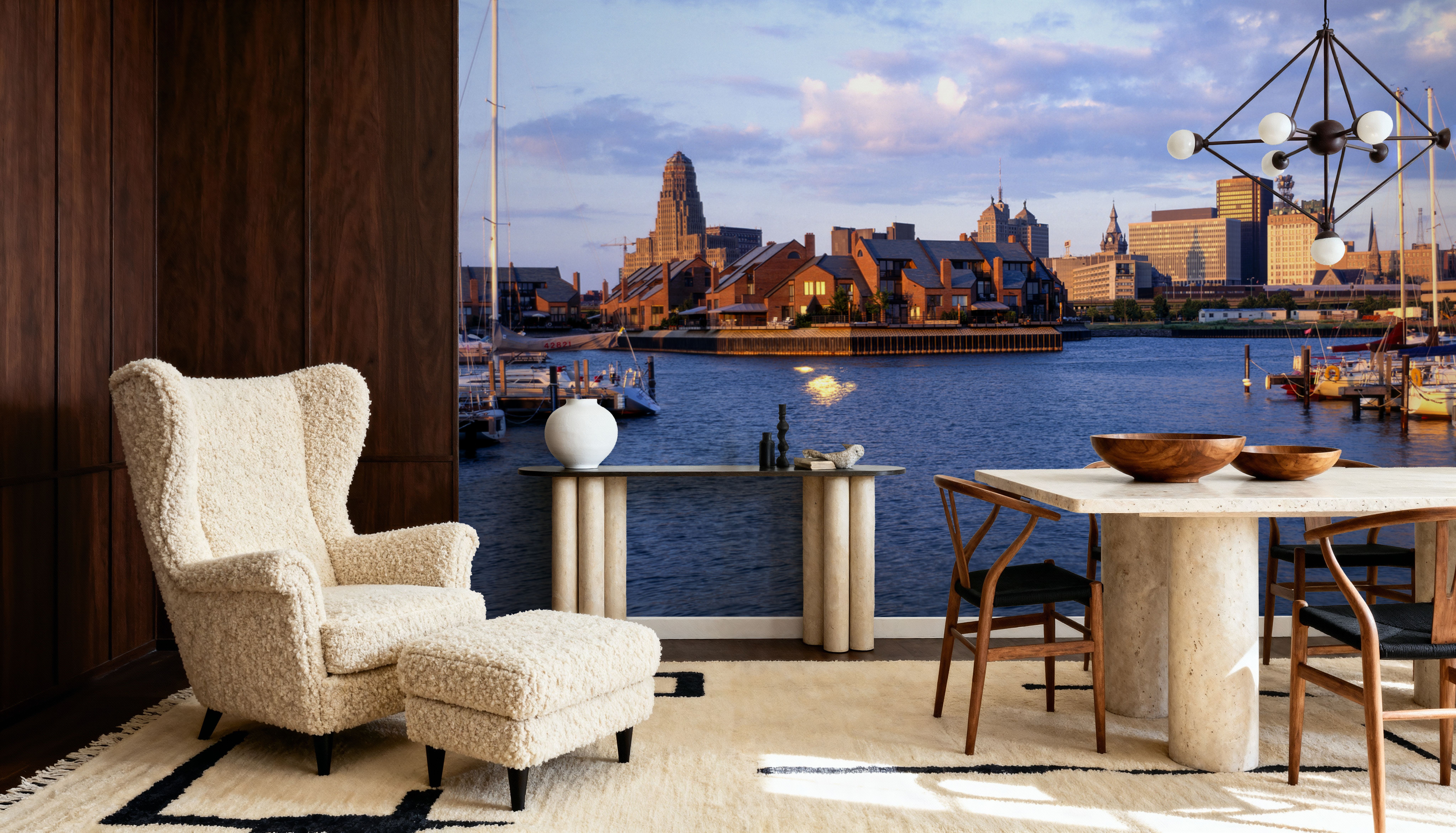 Boston Harbor Twilight Panorama