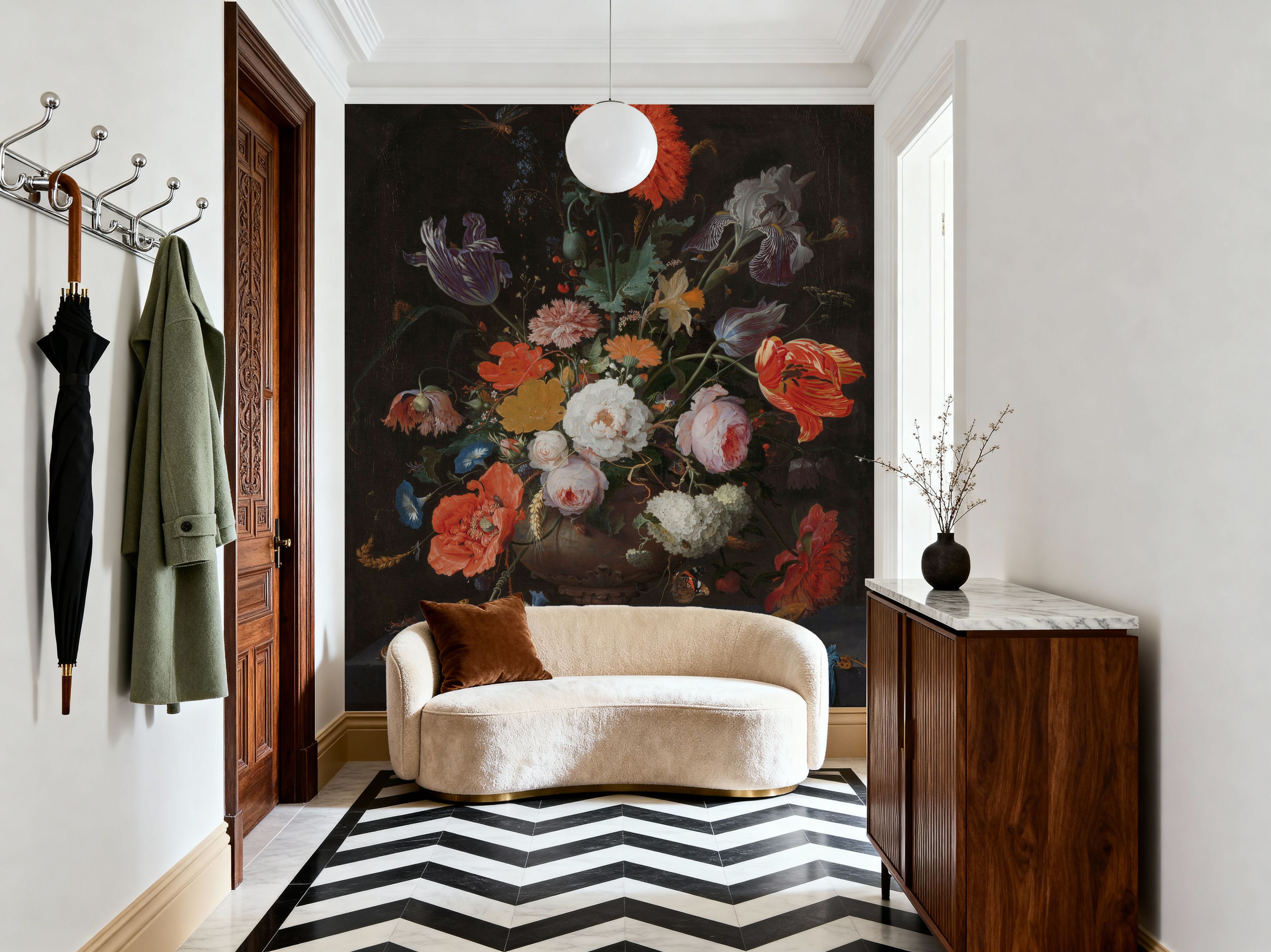 Still Life with Flowers And a Watch