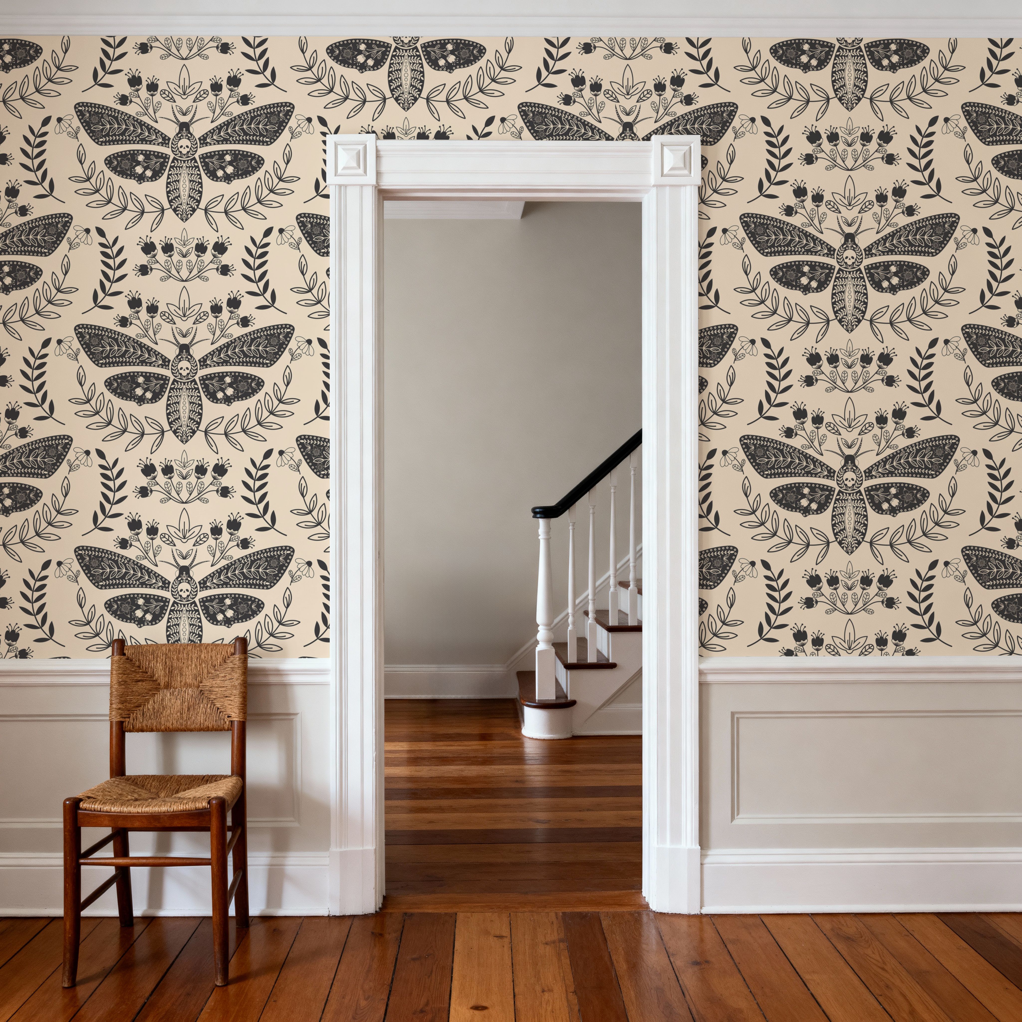 Deaths Head Moth, Grey
