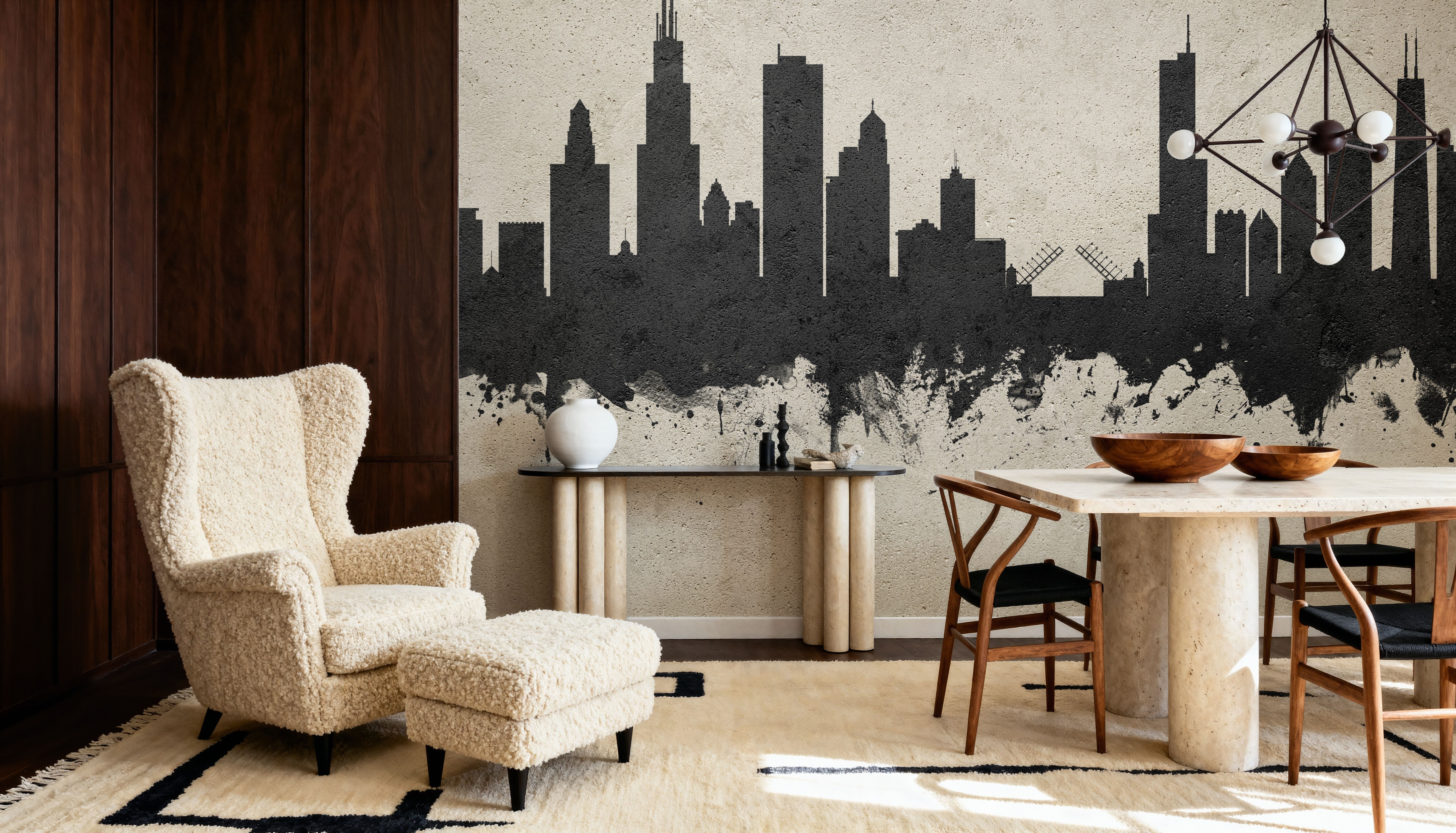 Chicago Illinois Skyline Concrete