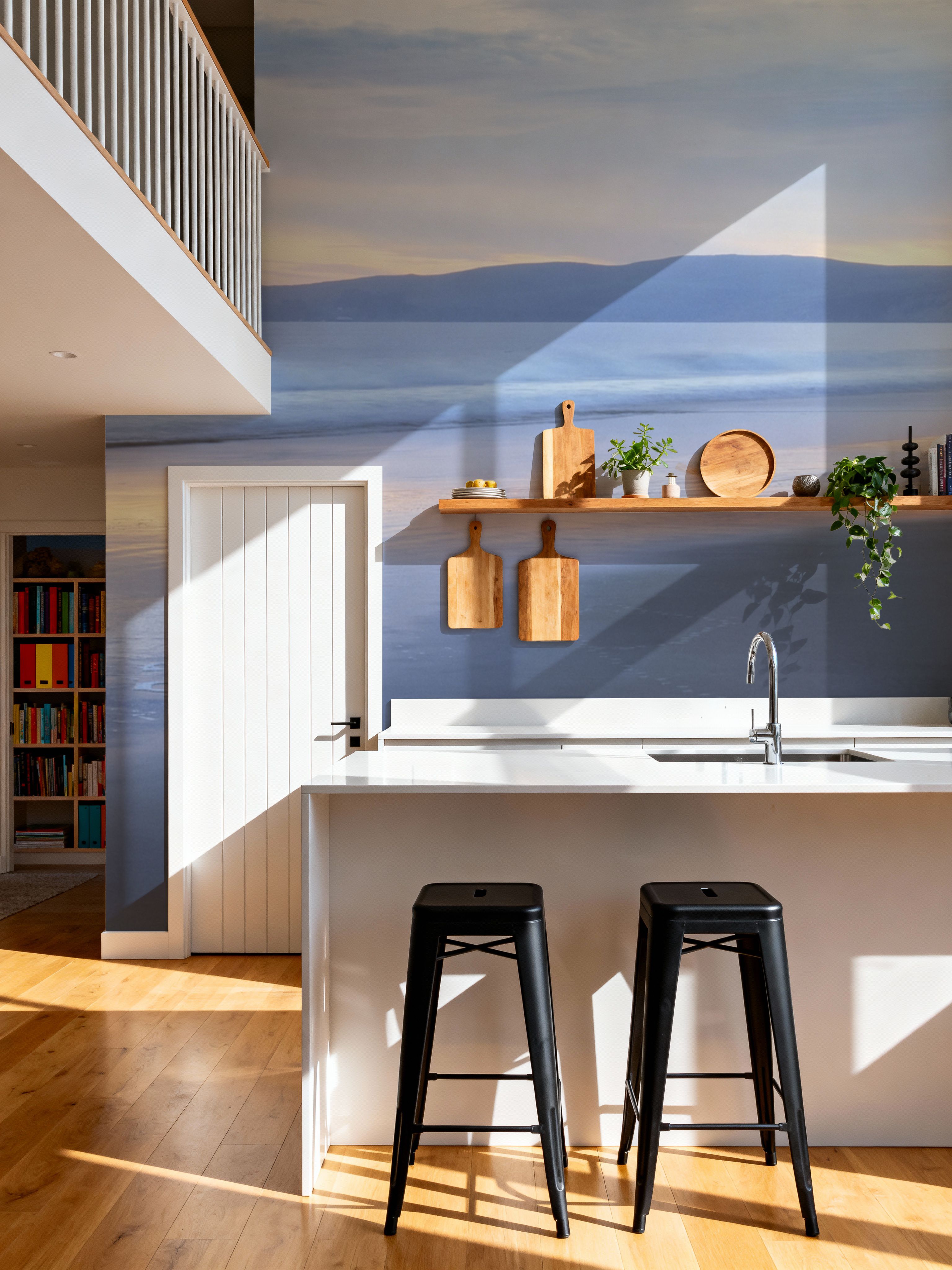 Pastel Shore Reflections