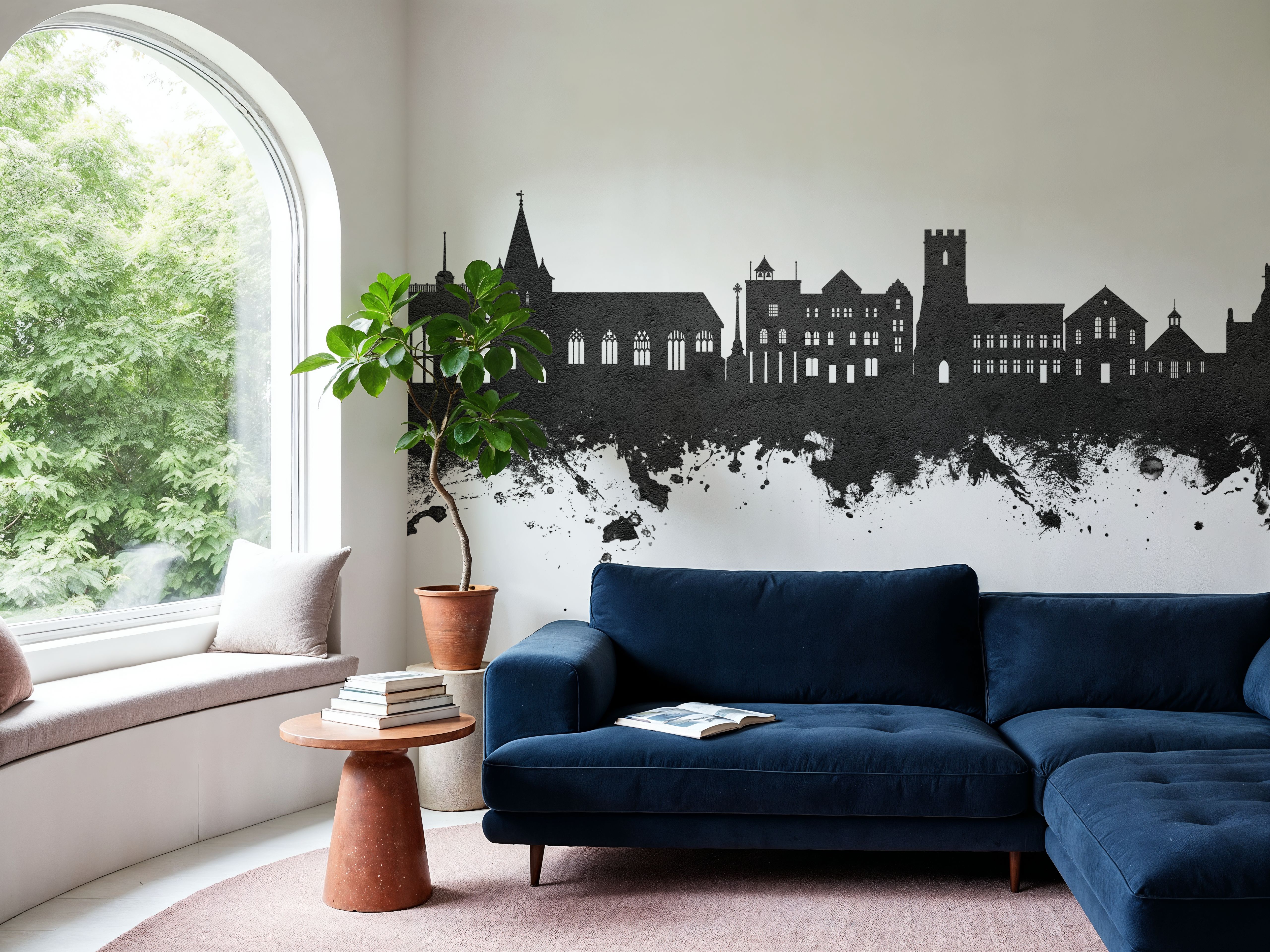 Maldon England Skyline Black & White