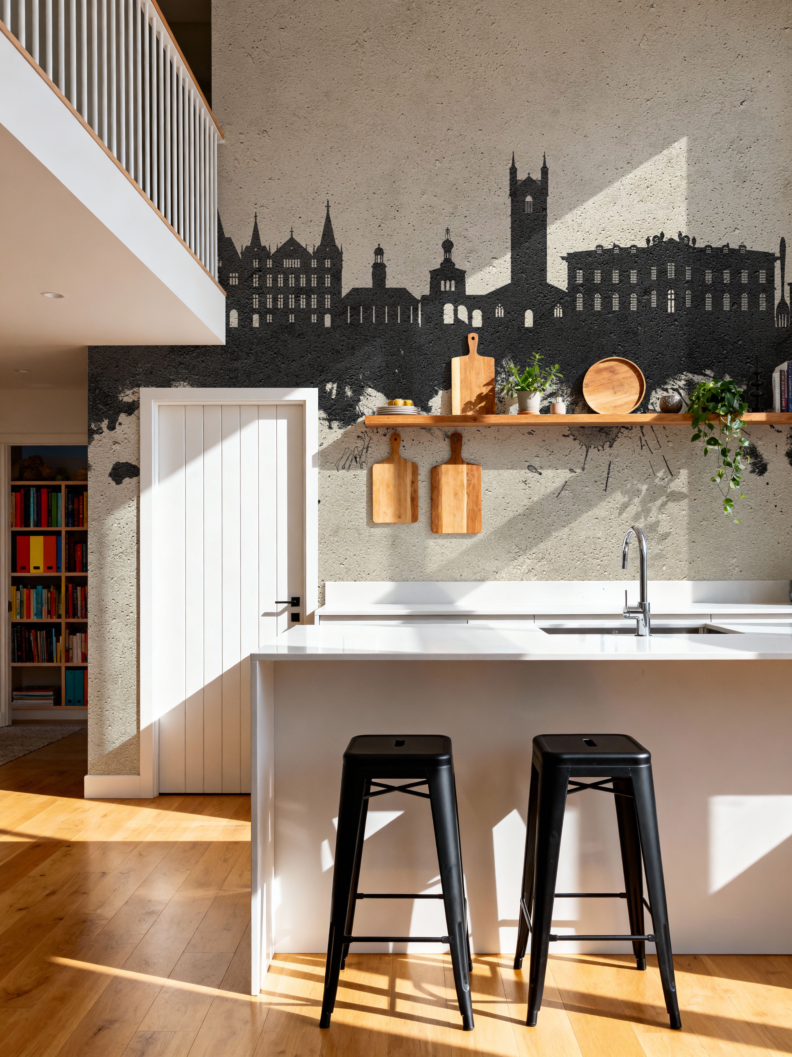 Vevey Switzerland Skyline Concrete