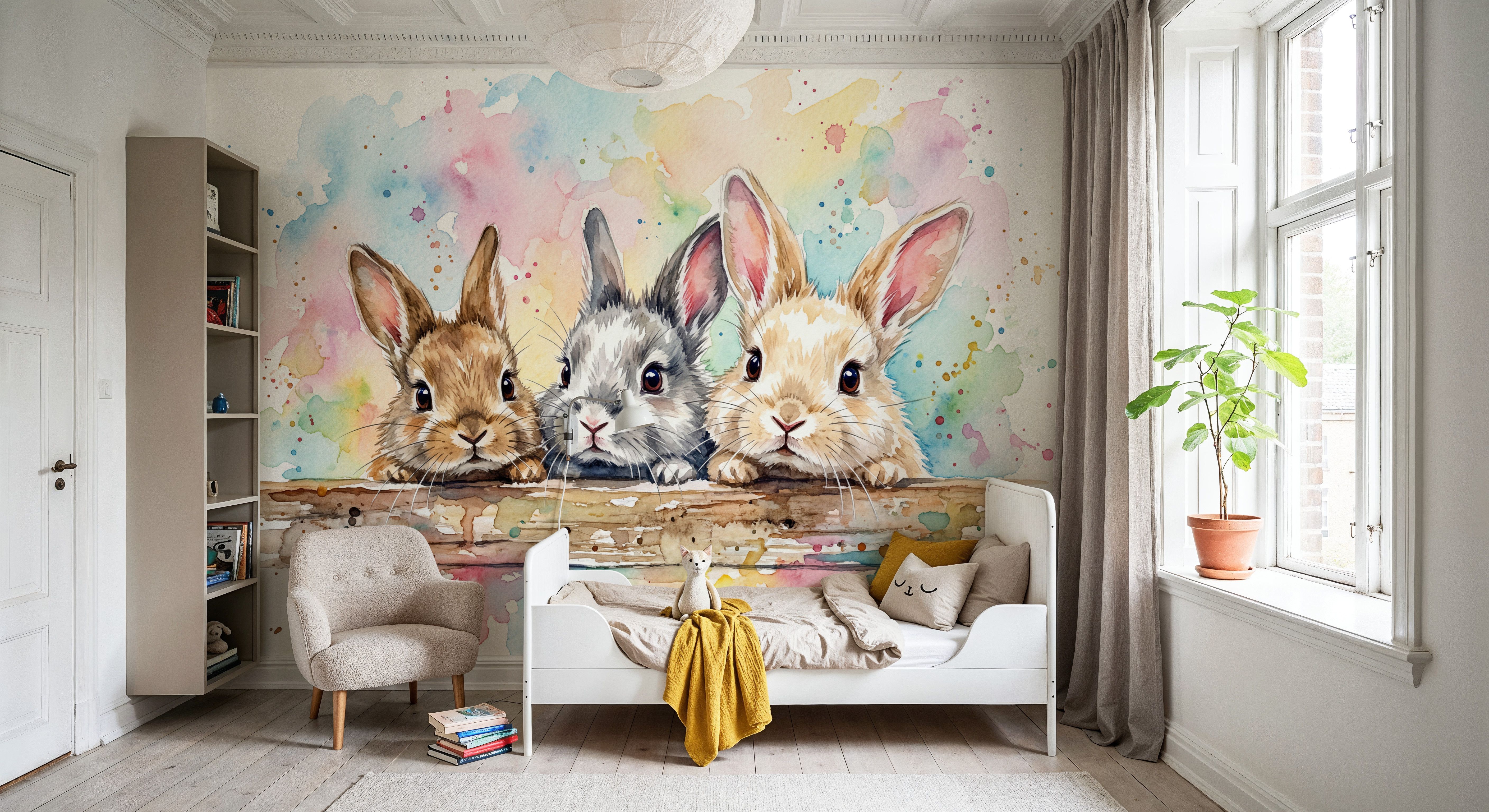 Rabbits II - Cute Baby Animals Series, Tapetes