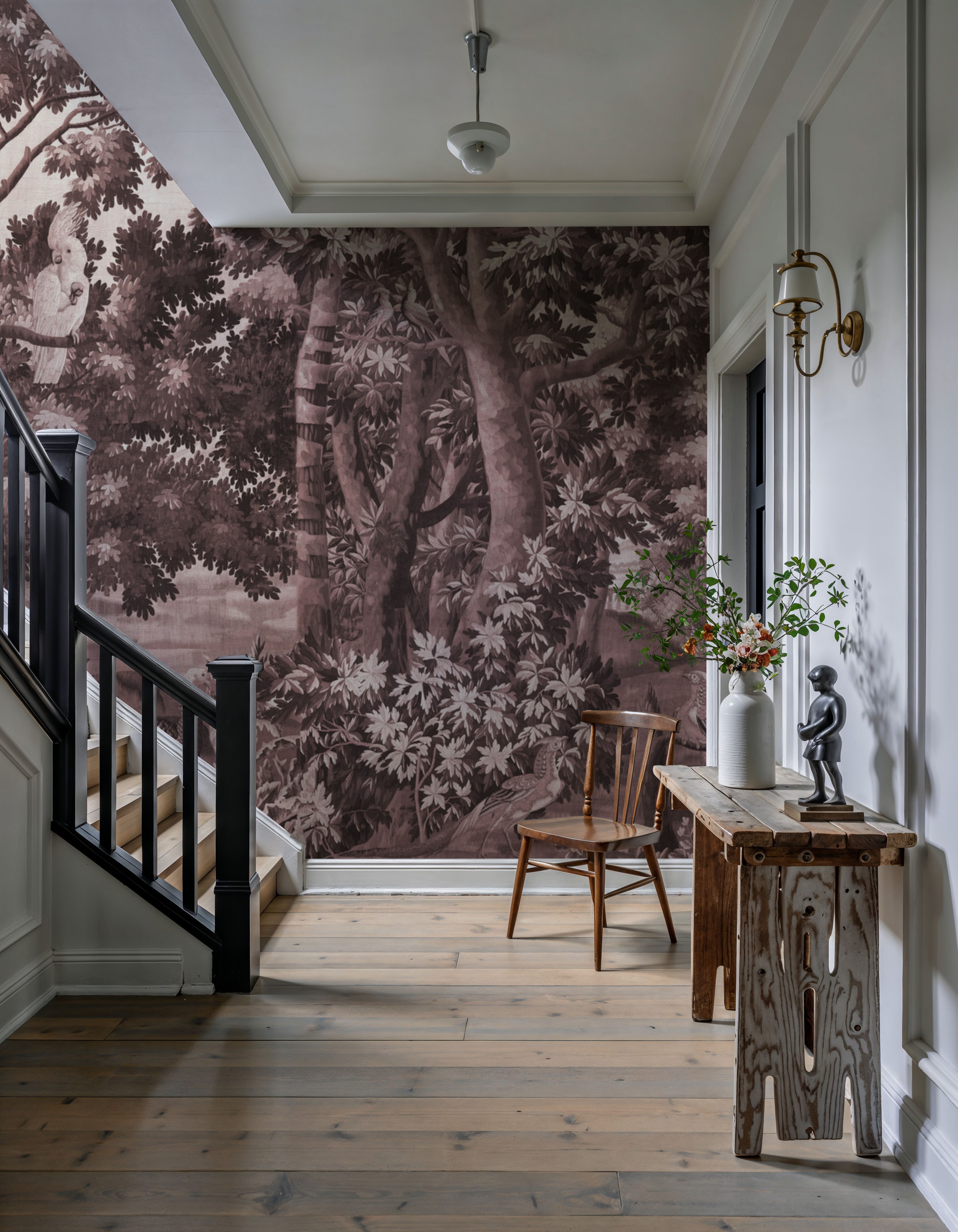Enchanted Grove Tapestry, Burgundy