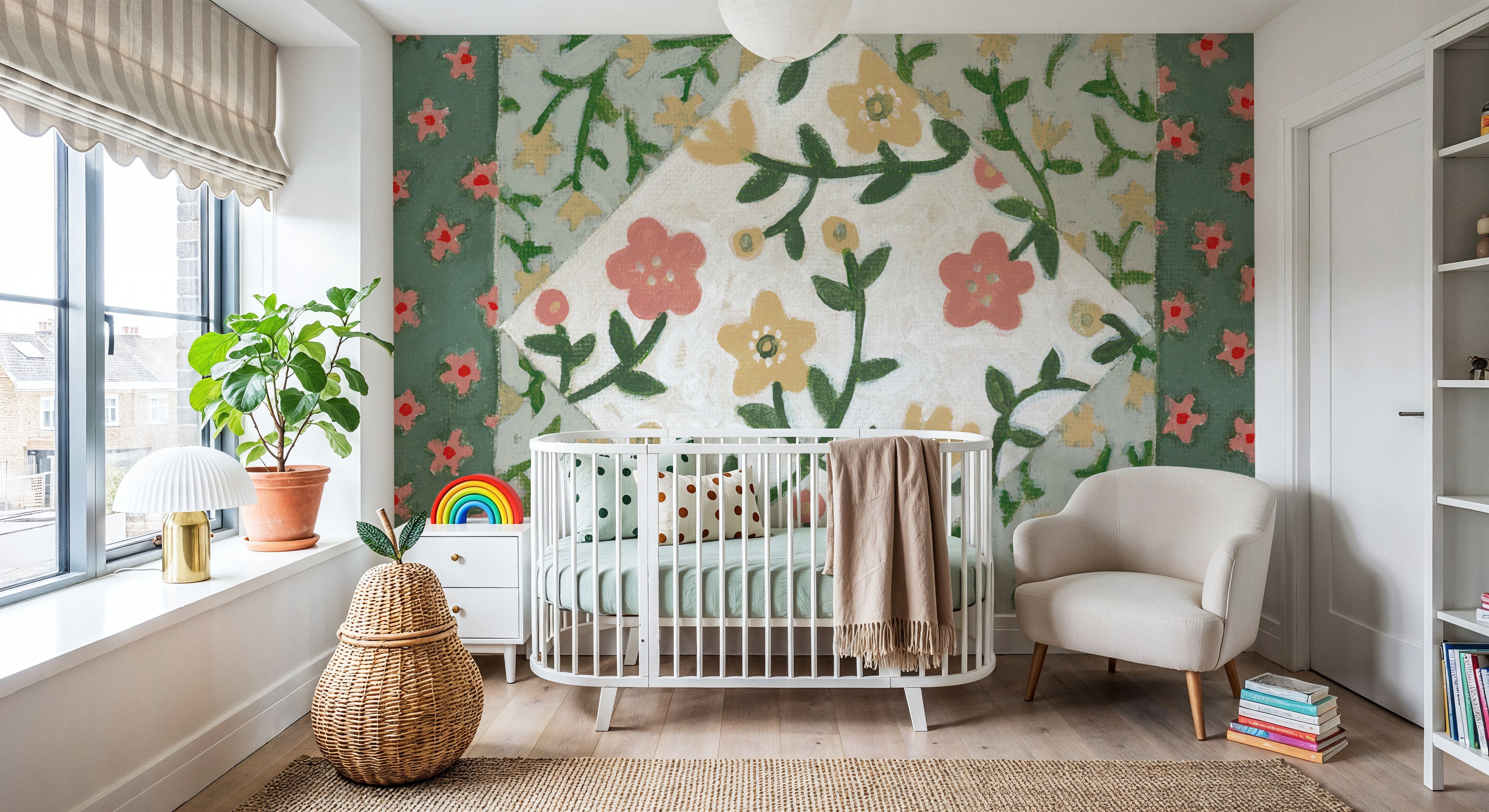 Quilted Floral I, Tapeten