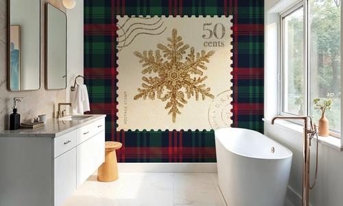 Plaid Christmas Stamp II