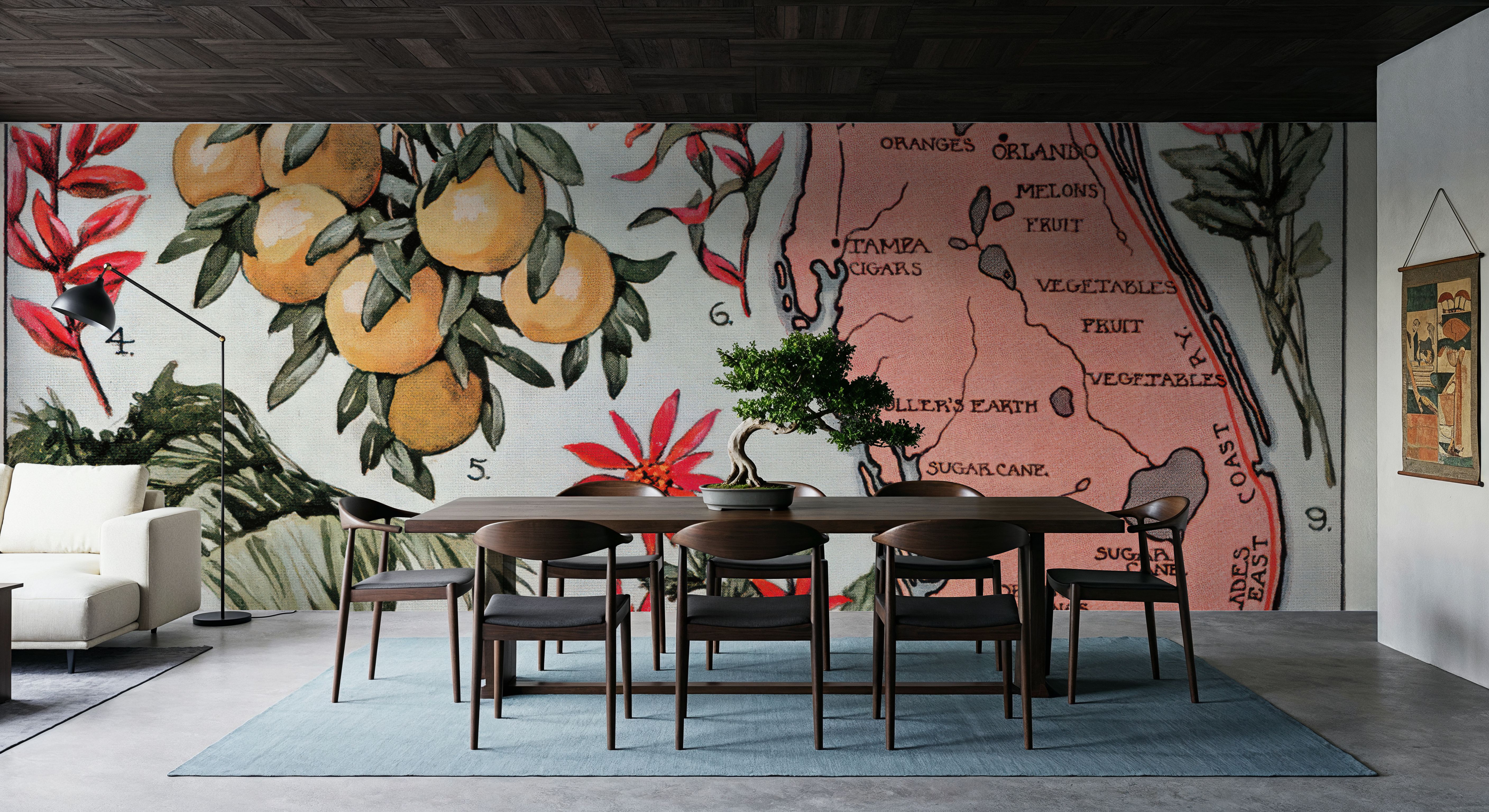 Vintage Florida Botanical Map