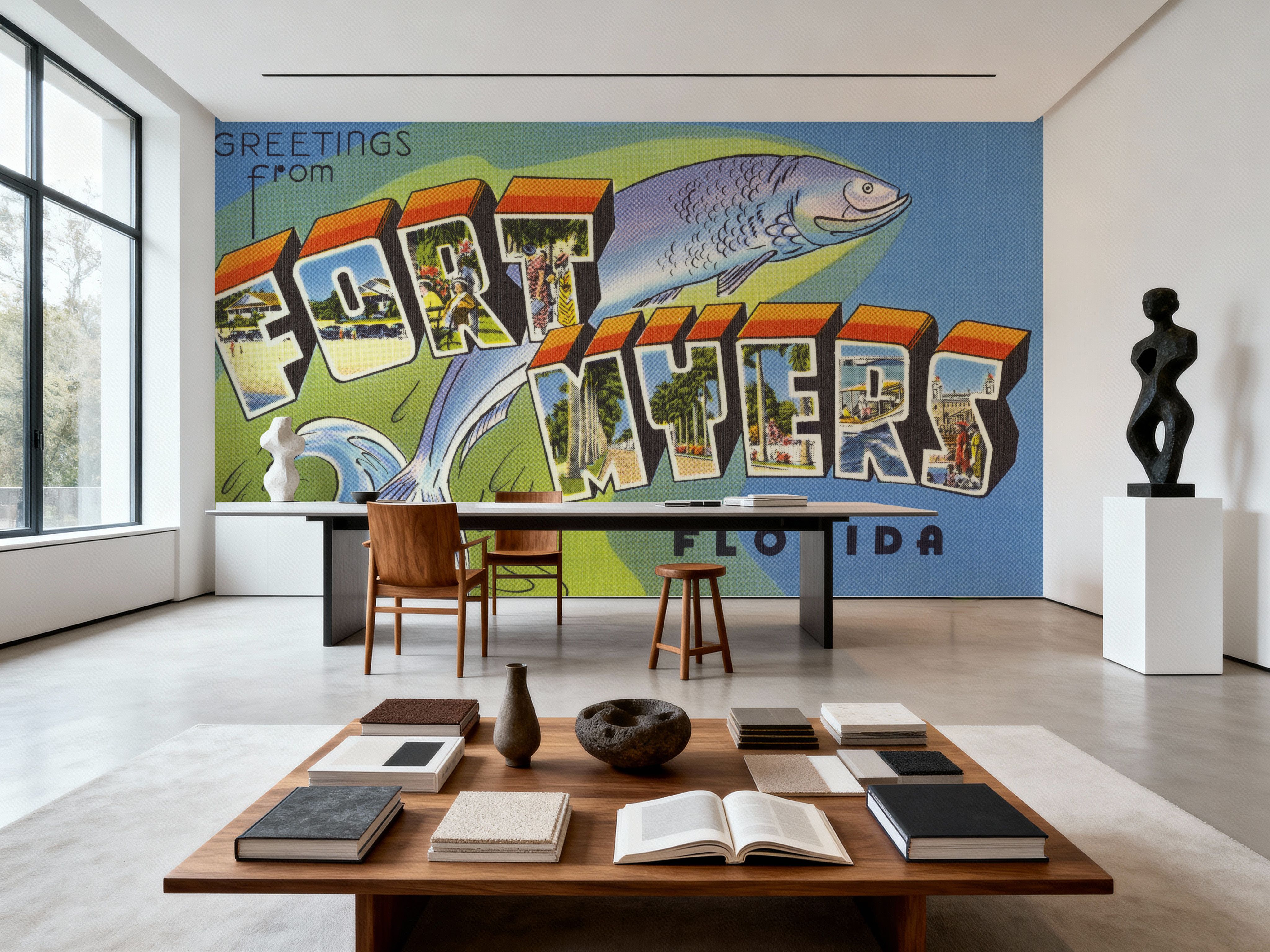 Greetings from Fort Myers - Screenprint Postcard