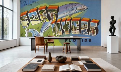 Greetings from Fort Myers - Screenprint Postcard