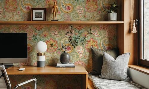 Harvest Paisley Mini Swamp Green