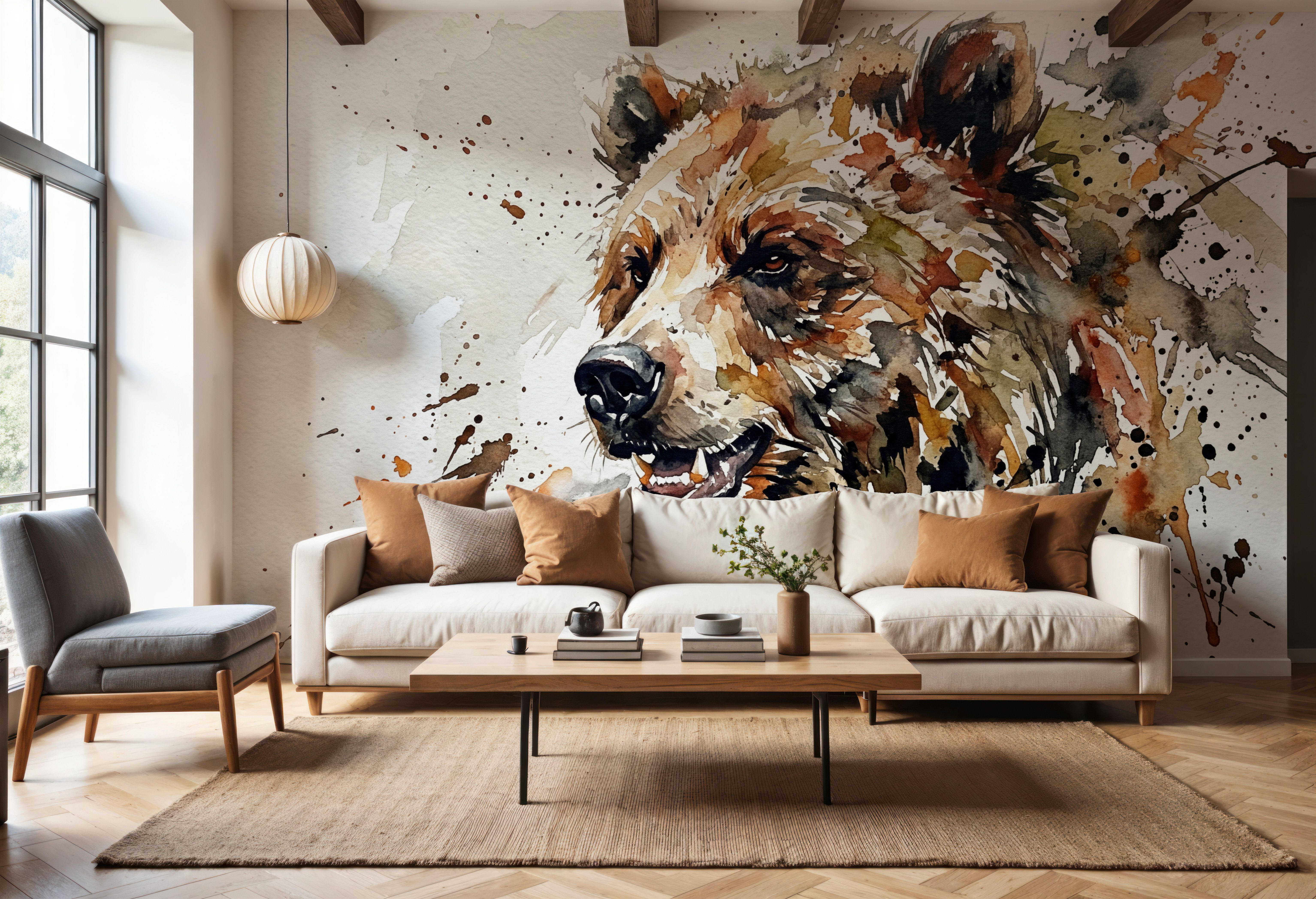 Grizzly Bear - Watercolor Predators Series